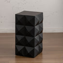 Side Table With 3D Embossed Pattern Design