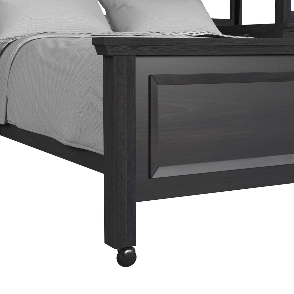 Hampton Kids Loft With Ladder And Desk With Speaker in Black by Elements International, view 9