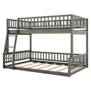 Bunk Bed With Ladder And Guardrails