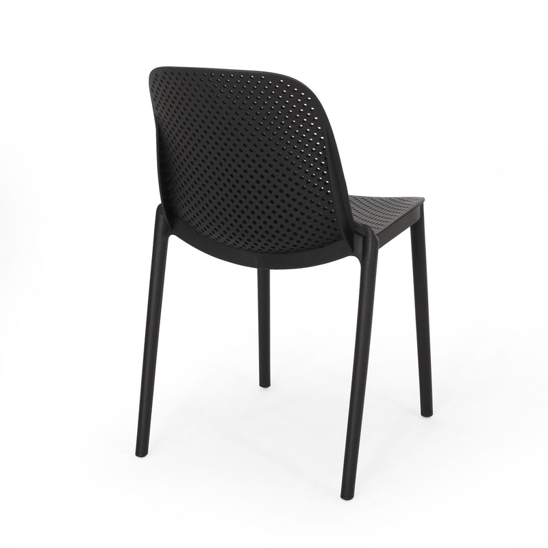 Outdoor Stacking Dining Side Chair (Set of 2)