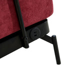 Modern Loveseat Sofa 2 Seater With USB Ports, Cylindrical Armrests