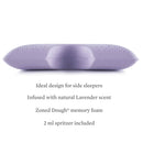 Shoulder Zoned Dough + Lavender - Pillow - Atlantic Fine Furniture Inc