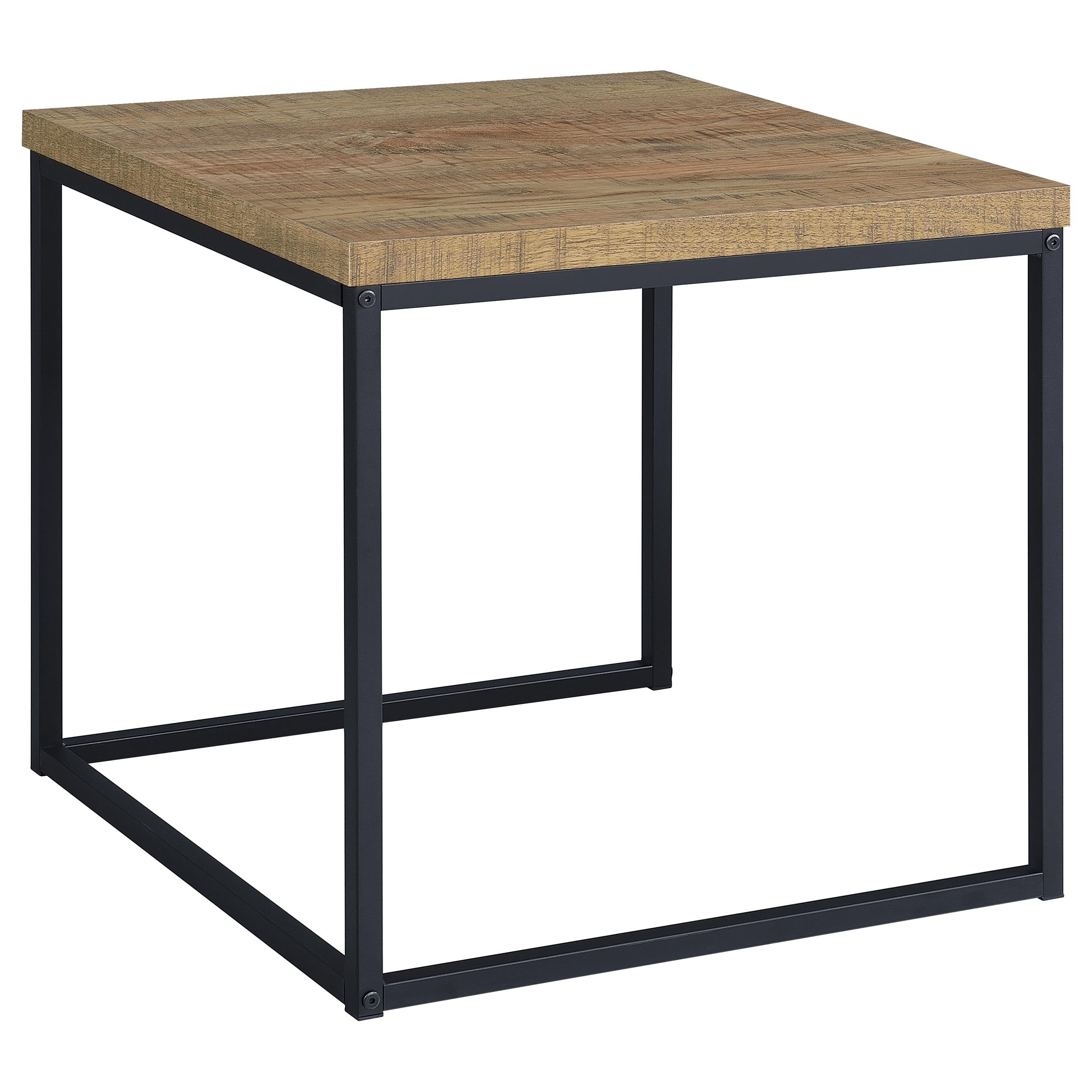 Straden 3-piece Engineered Wood Coffee Table Set Mango and Black — view 10