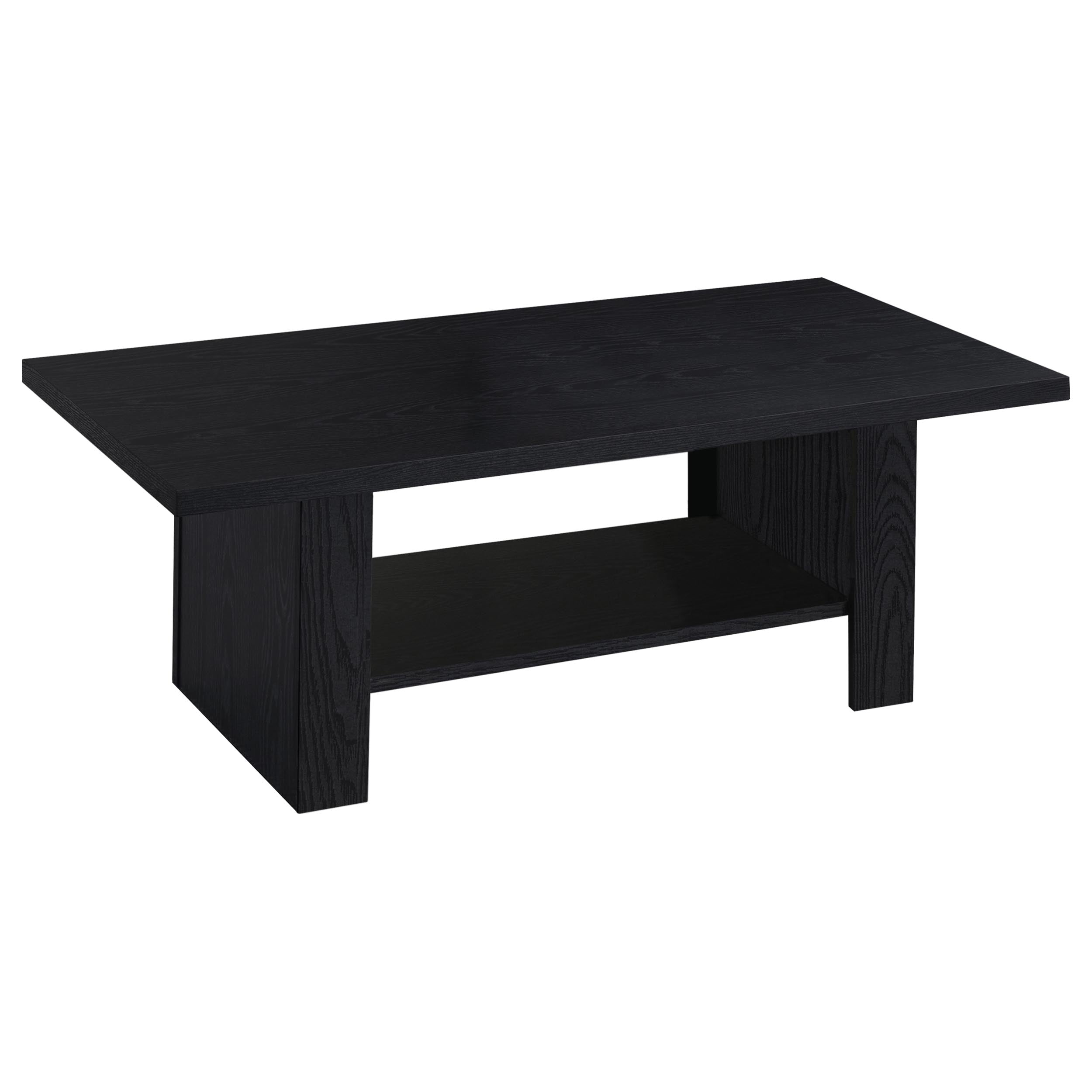 Rodez 3-piece Engineered Wood Coffee Table Set Black — view 3