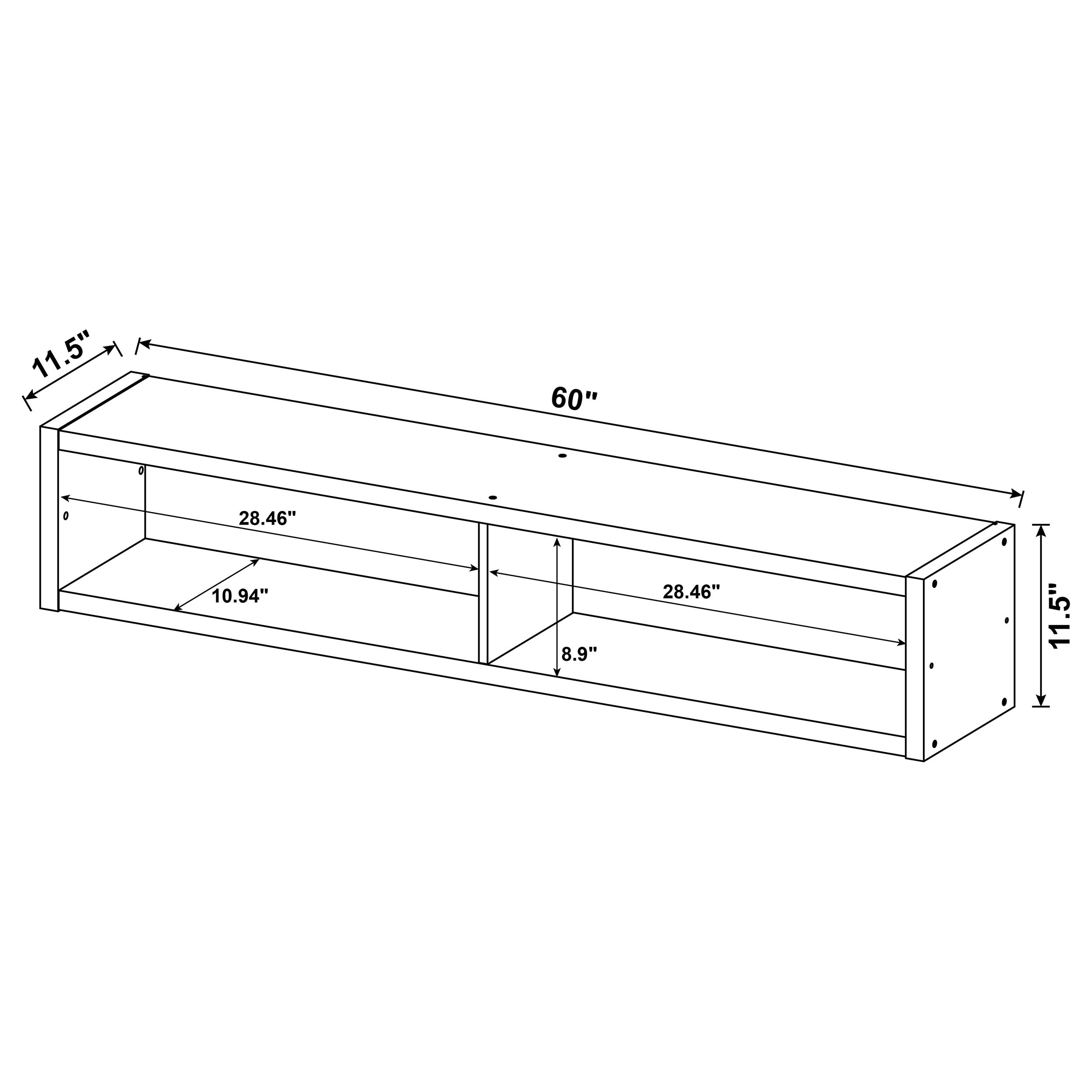 Lewes Bridge with 2 Encased Storage Compartments Cappuccino — view 4