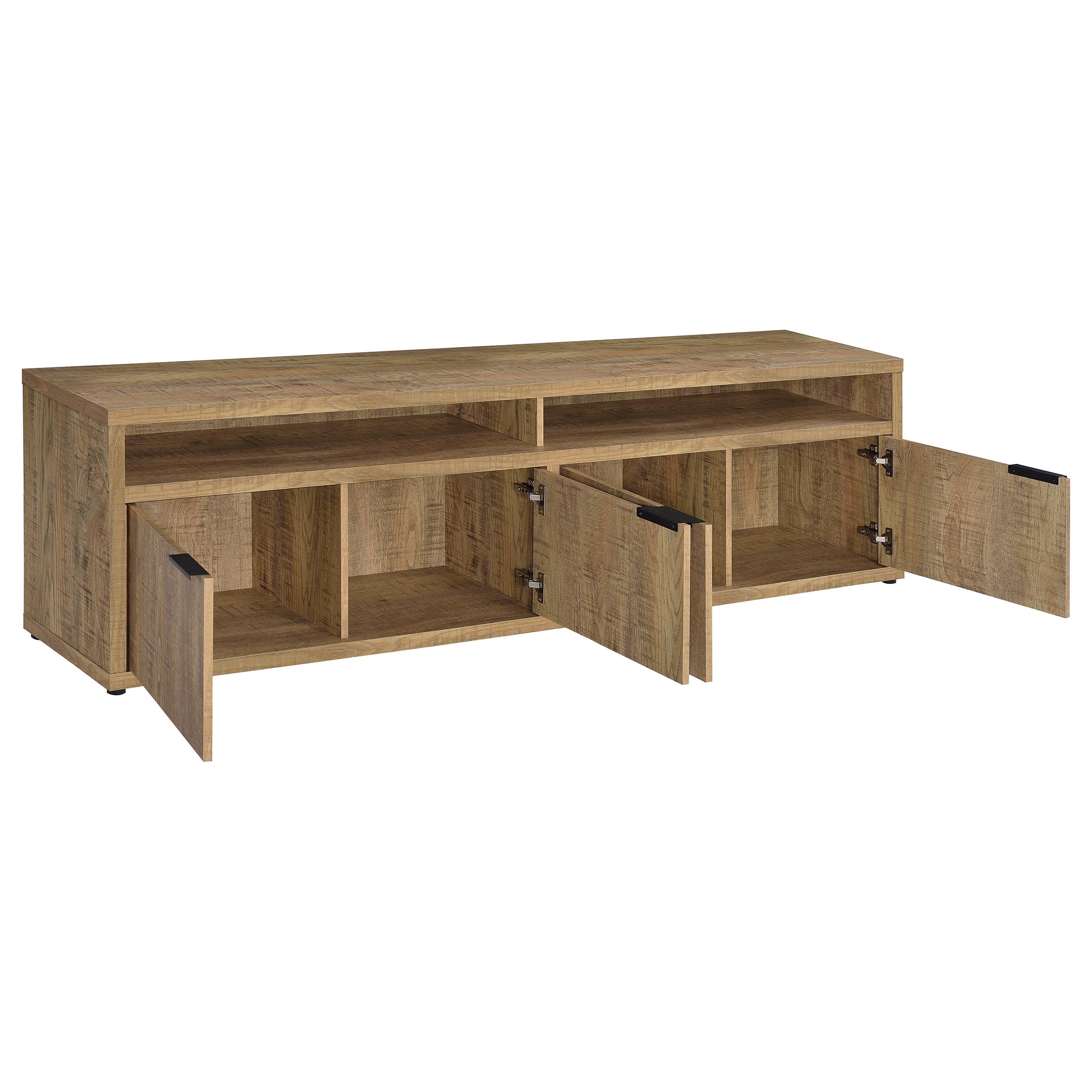 Tabby 79-inch 4-door Engineered Wood TV Stand Media Console Mango — view 3