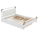 Storage Platform Bed, With 2 Big Drawers, Trundle