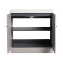 Contemporary Freestanding Bathroom Vanity With Resin Sink & Soft-Close Cabinet Doors