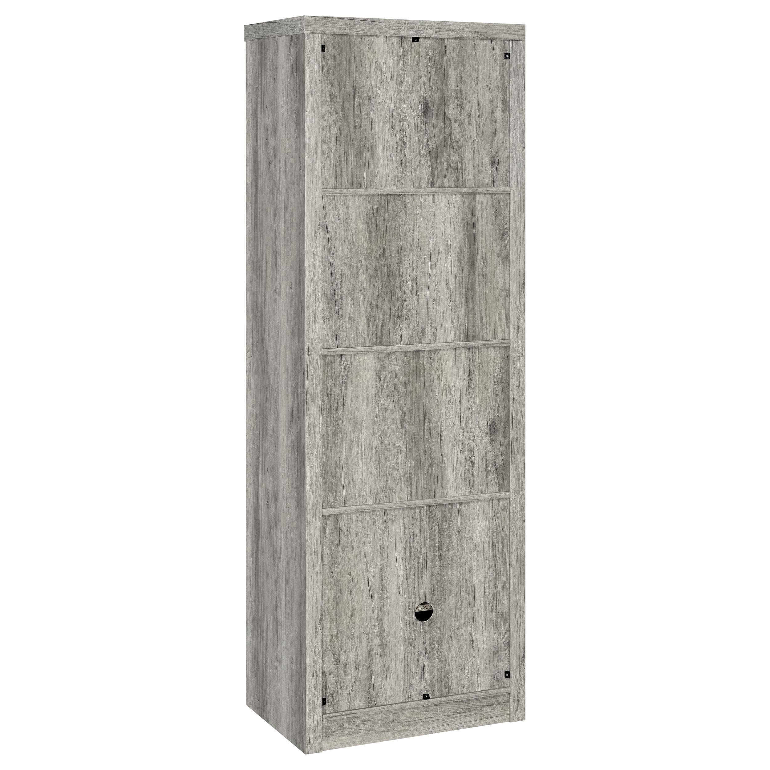 Burke 3-piece 59-inch TV Entertainment Center Grey Driftwood — view 13