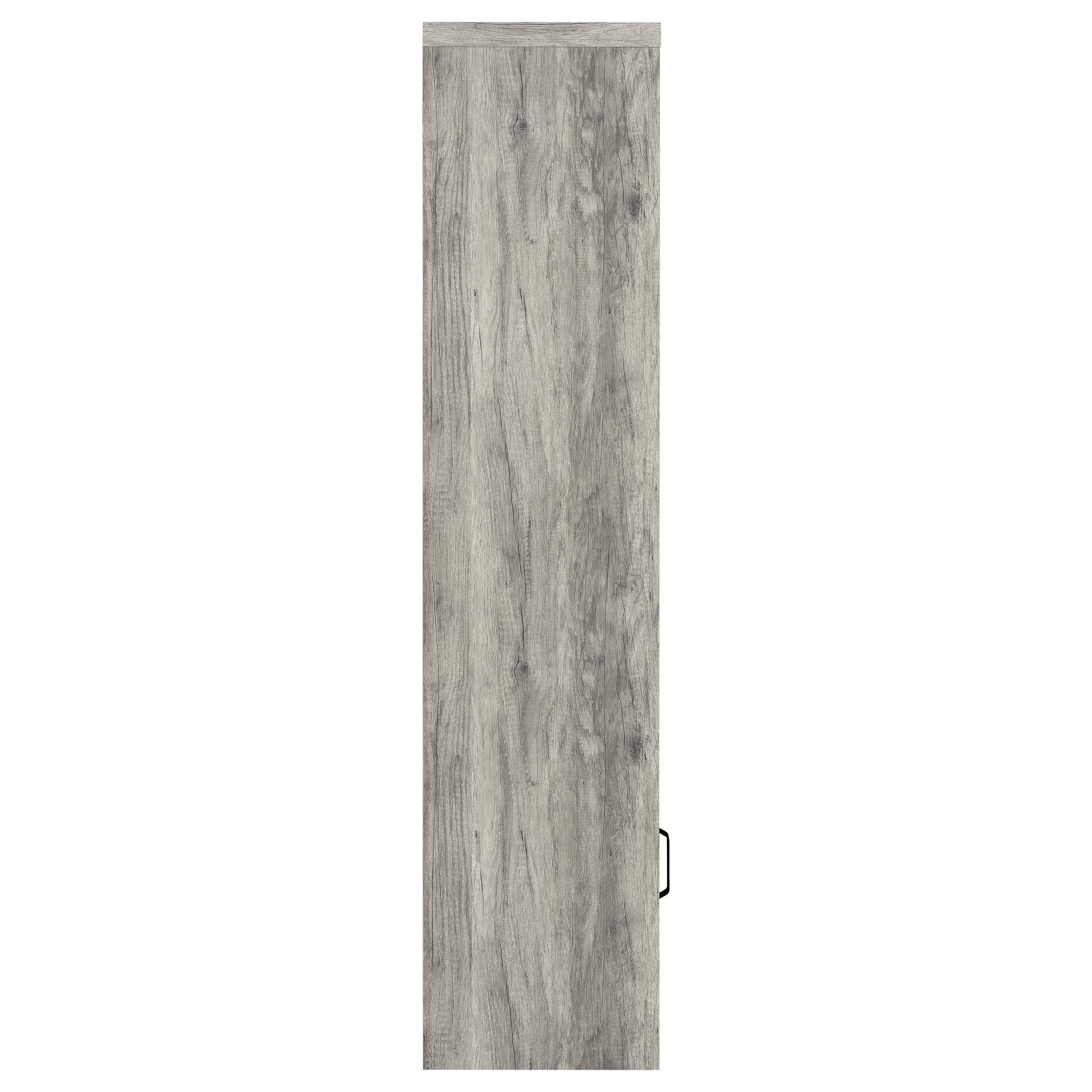 Burke 3-piece 59-inch TV Entertainment Center Grey Driftwood — view 15