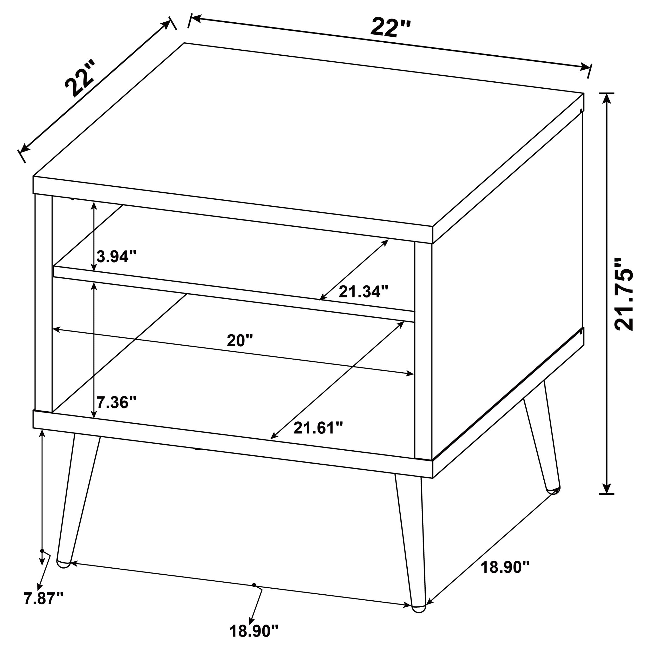 Welsh 3-piece Coffee and End Table Set Distressed Pine — view 16