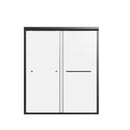 Semi-Frameless Double Sliding Shower Door, Bypass Shower Door, 1 / 4" (6Mm) Thick SGCC Tempered Glass Door