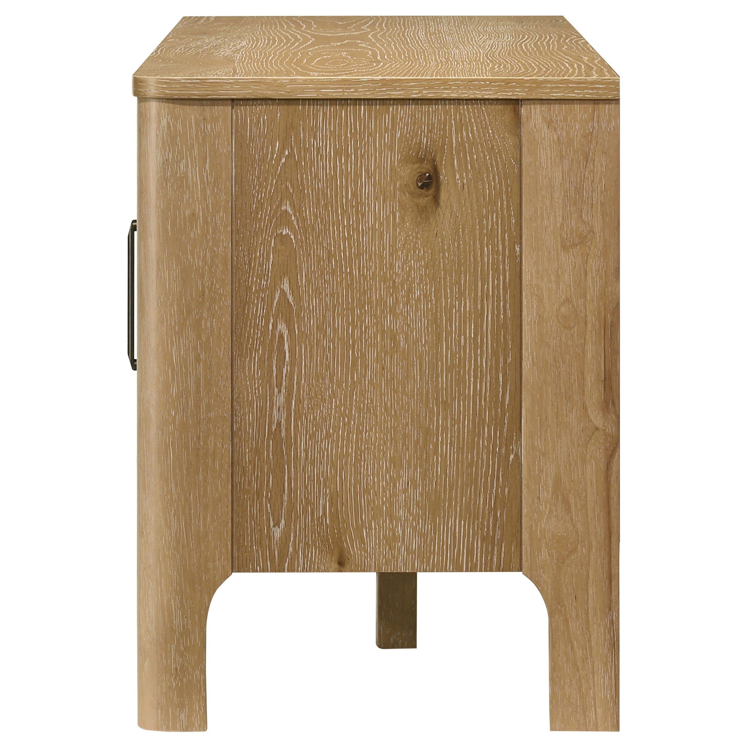 Rowe 65-inch 2-door Wood TV Stand Media Console Light Oak — view 7
