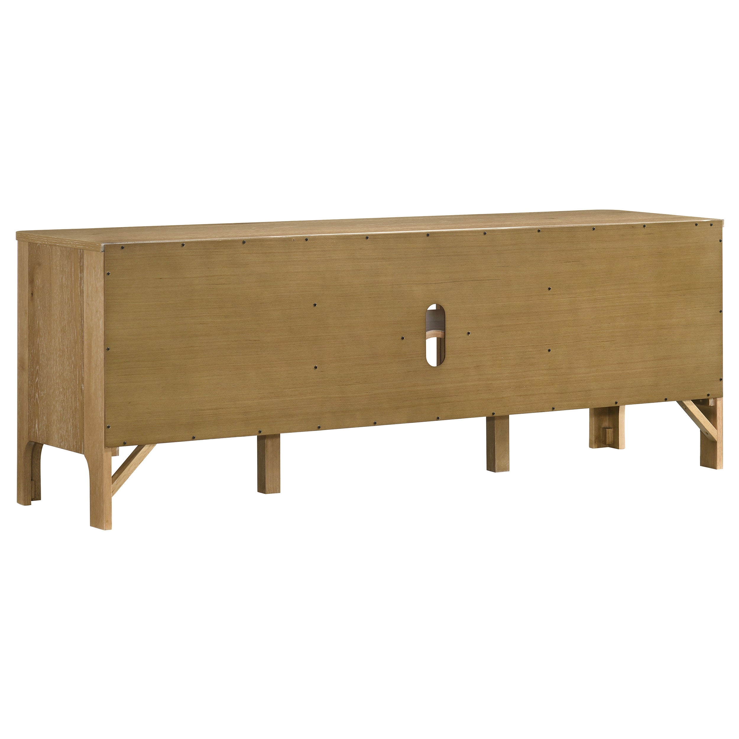 Rowe 65-inch 2-door Wood TV Stand Media Console Light Oak — view 8