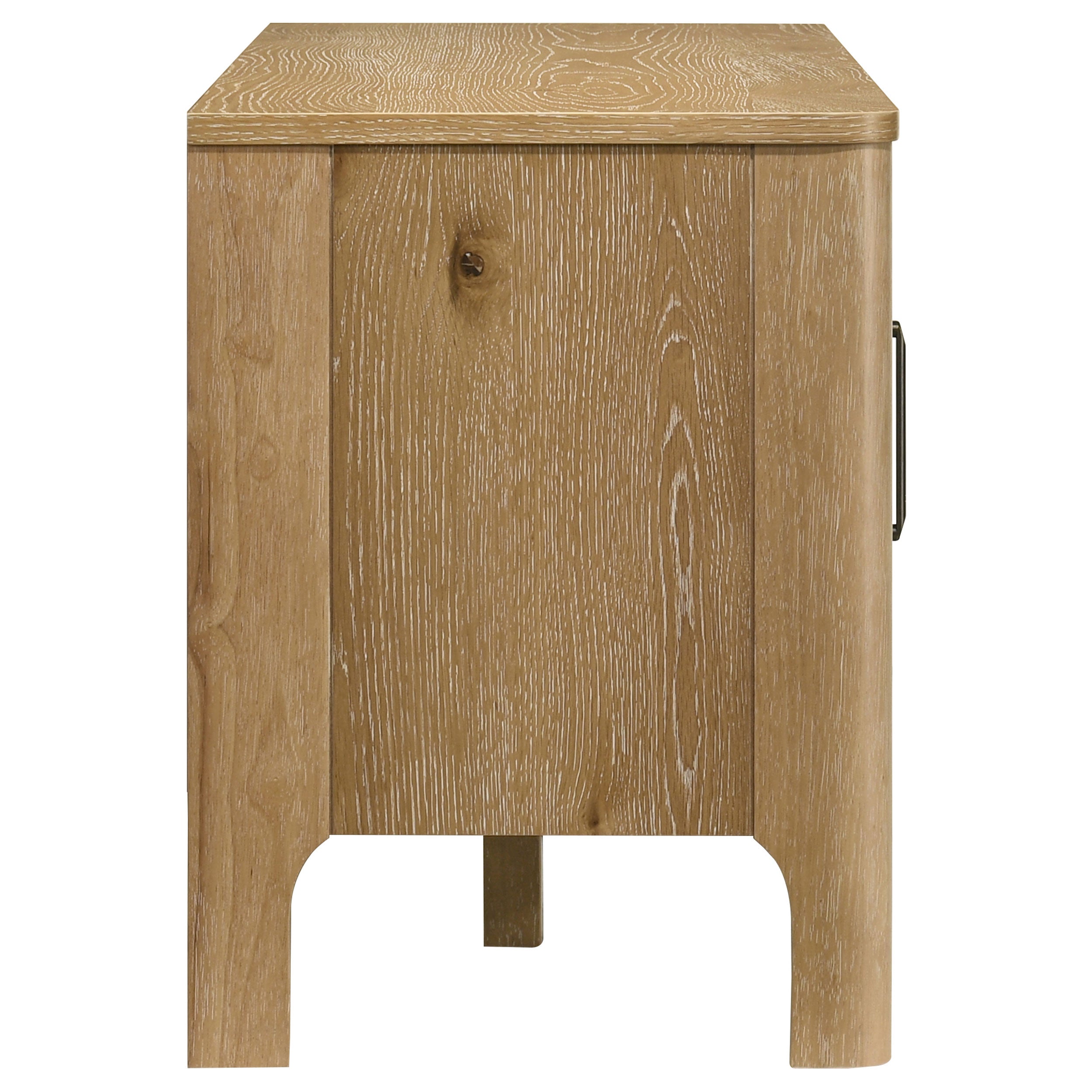 Rowe 65-inch 2-door Wood TV Stand Media Console Light Oak — view 11