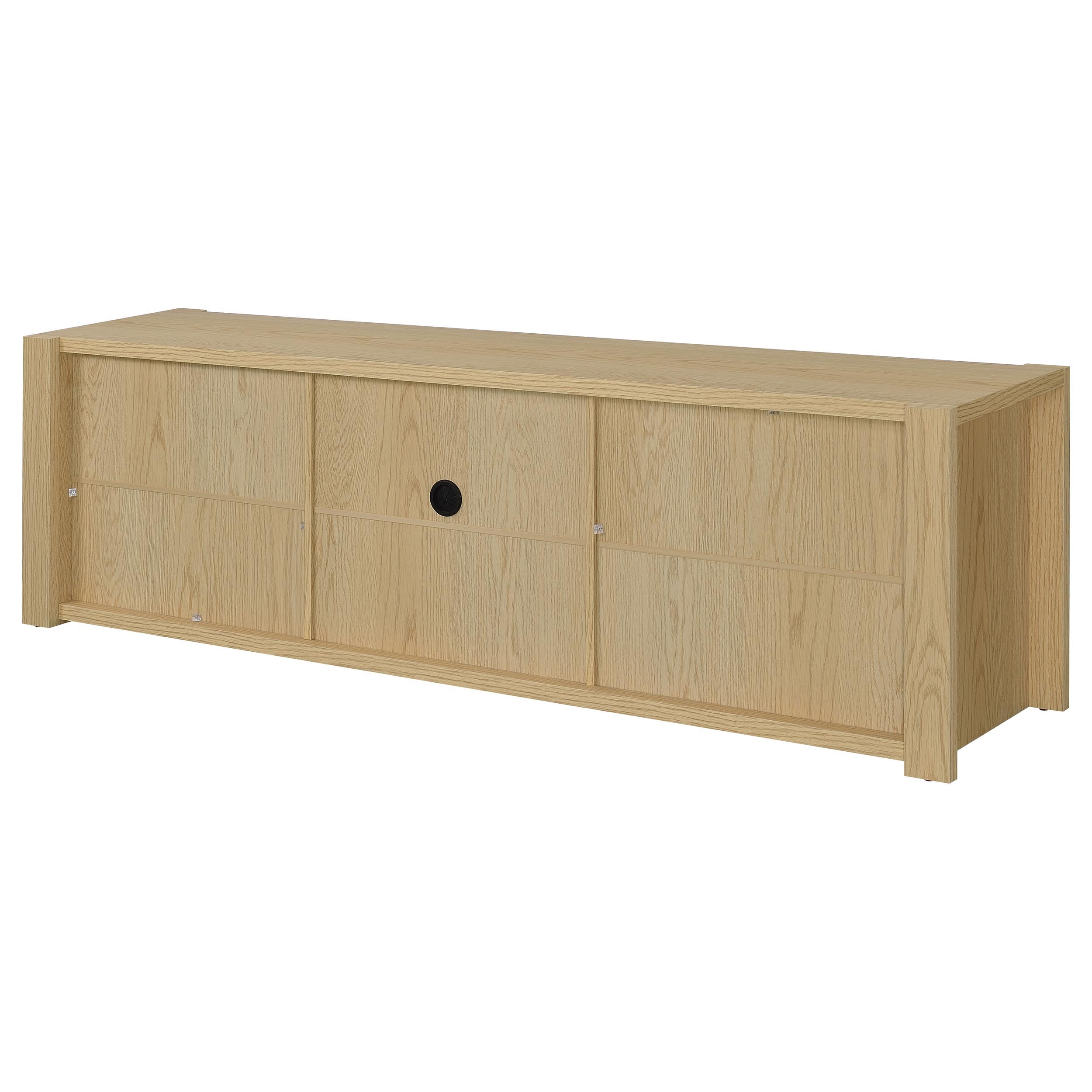 Laurelton 78-inch 4-door TV Stand Media Console Light Oak — view 8