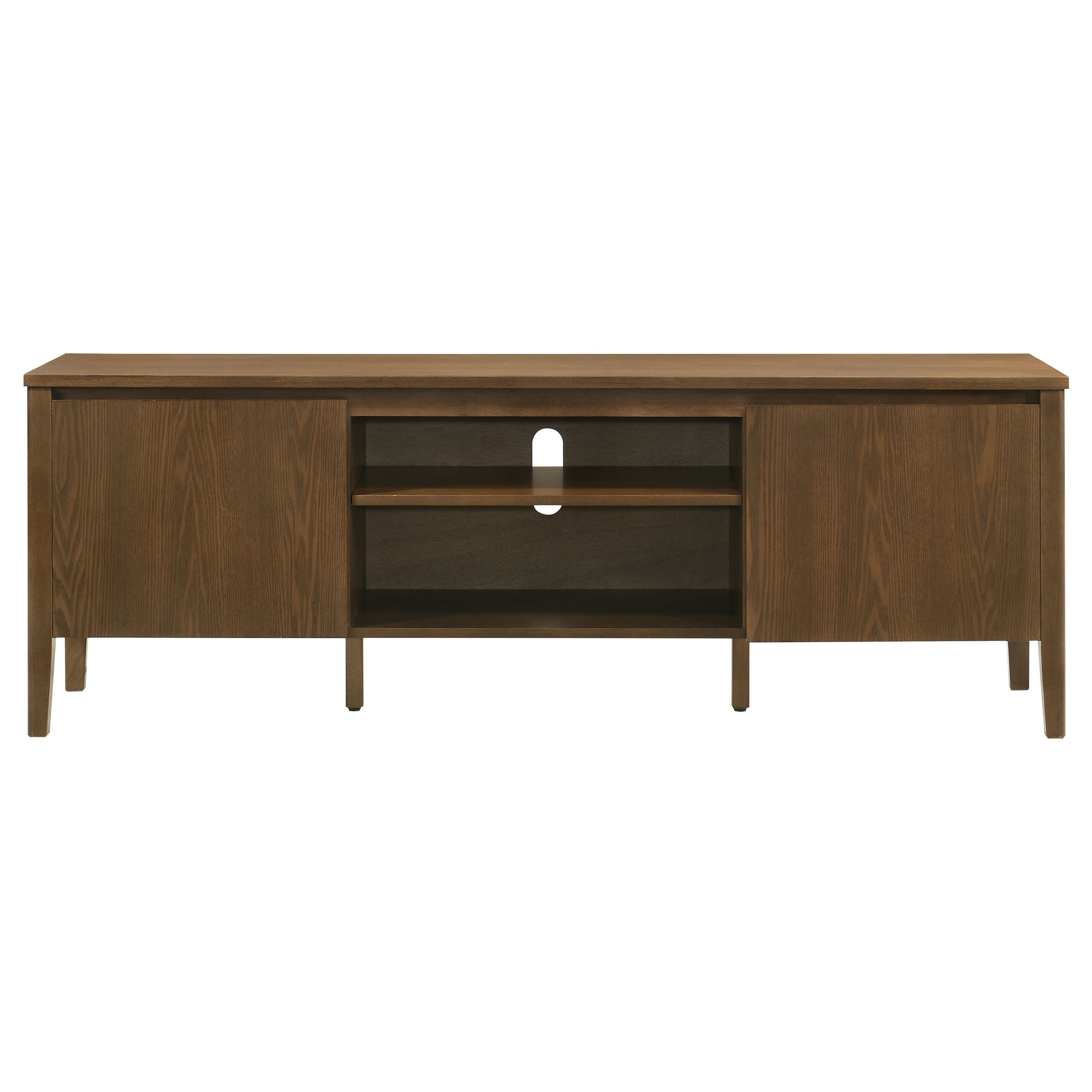 Thori 63-inch 2-door TV Stand Media Console Dark Brown — view 3