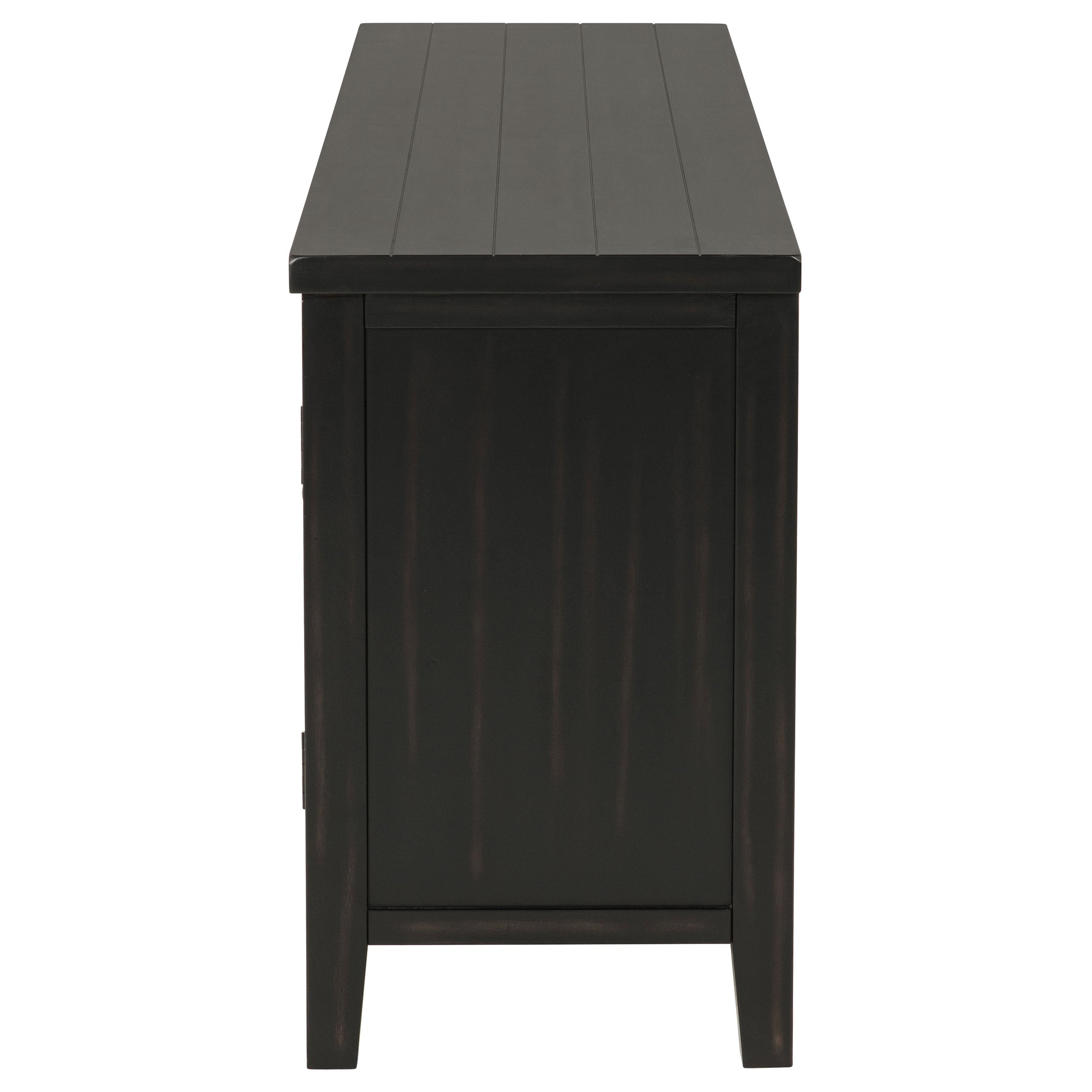 Concord 2-door 60-inch TV Stand Console Distressed Java — view 6