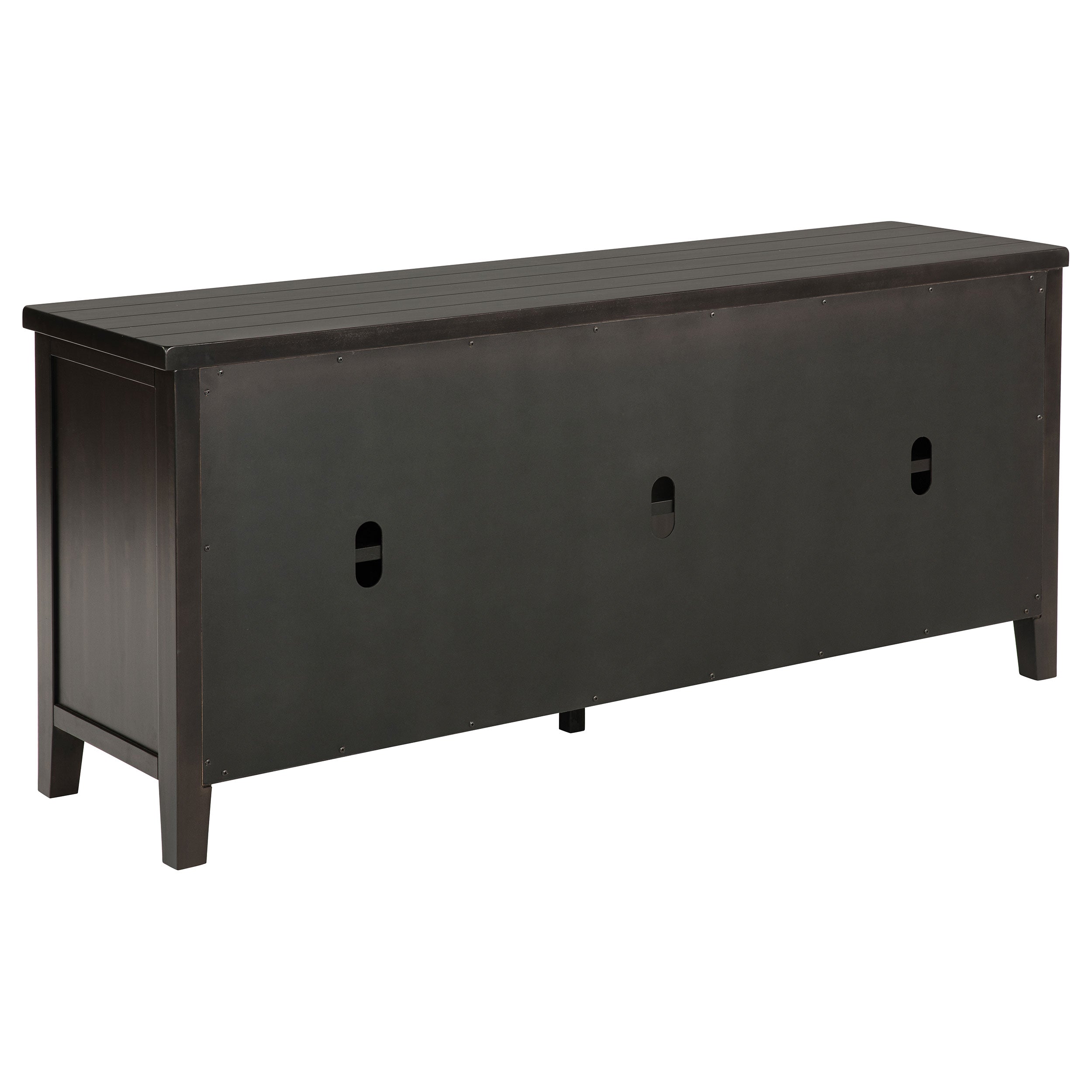 Concord 2-door 60-inch TV Stand Console Distressed Java — view 7