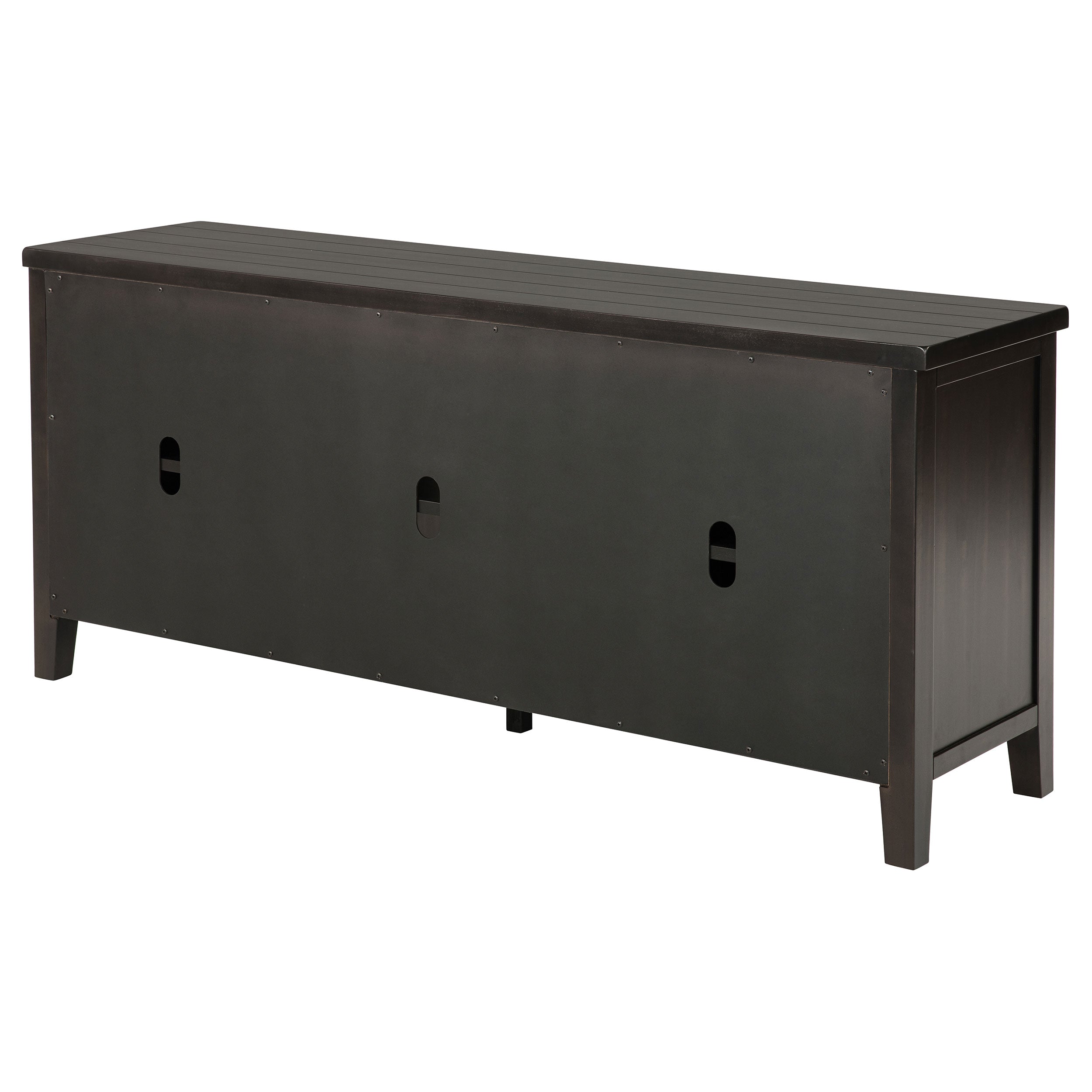 Concord 2-door 60-inch TV Stand Console Distressed Java — view 9