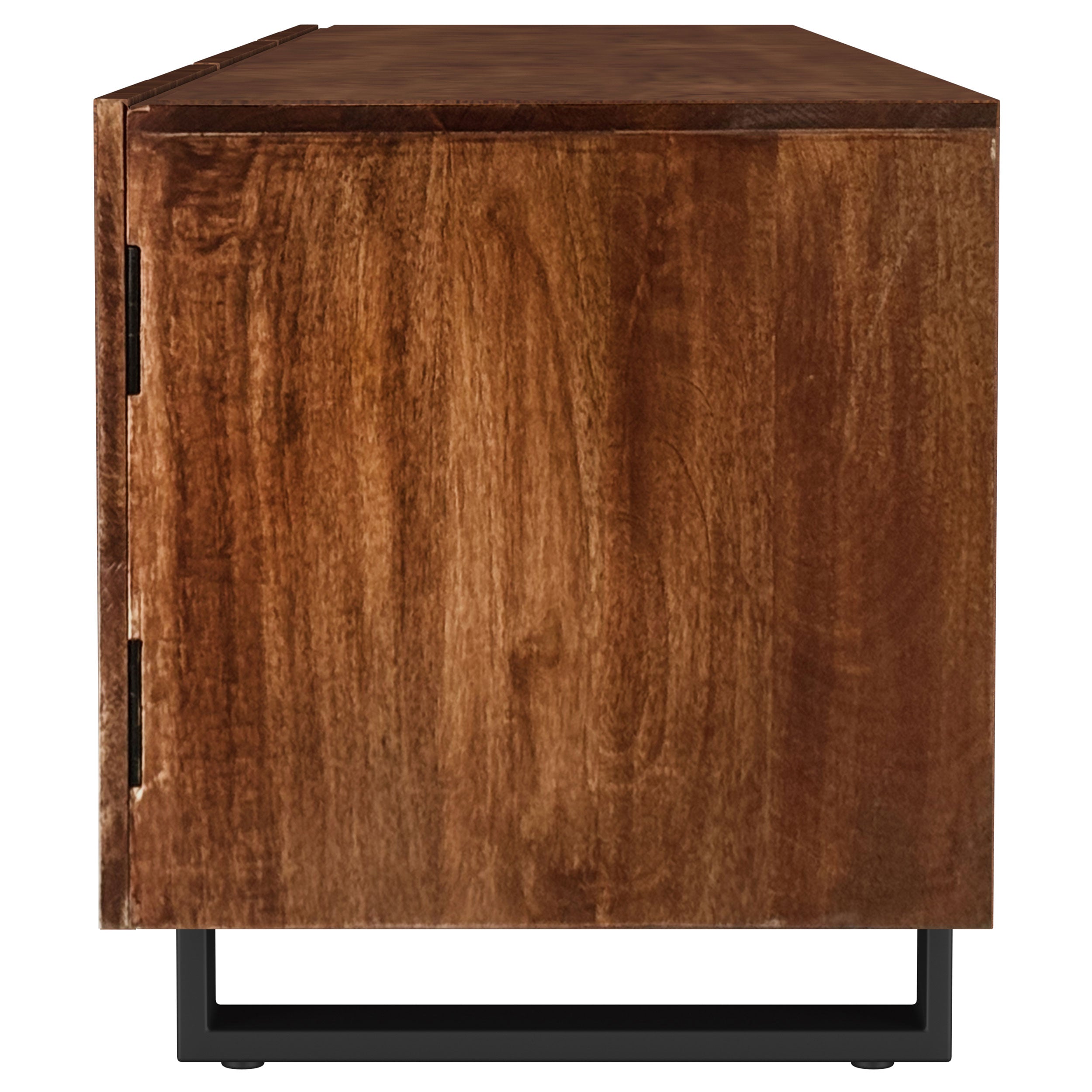 Trask 86-inch Wood TV Stand Media Console Mango Brown — view 6
