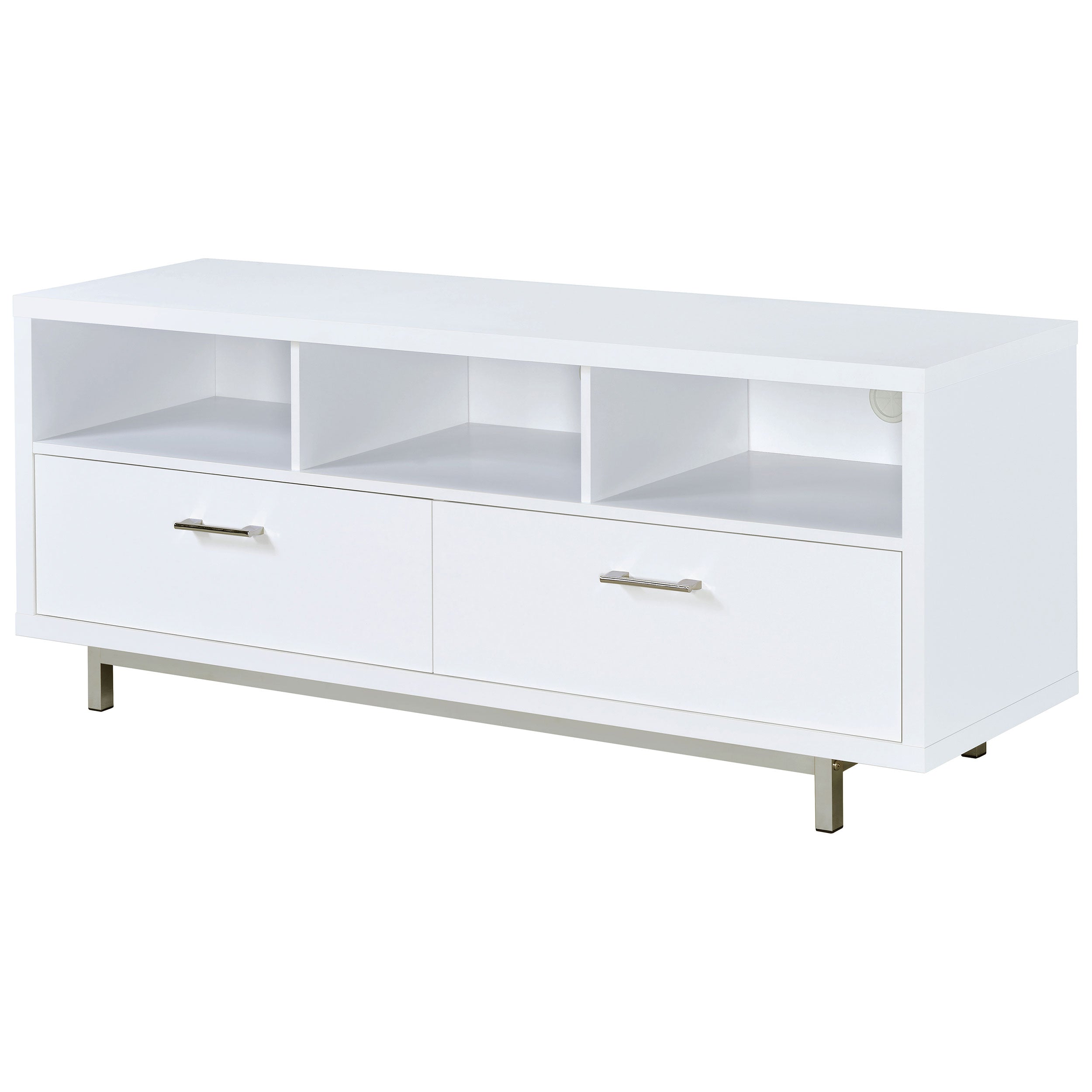 Casey 2-drawer Engineered Wood 60-inch TV Stand White — view 4