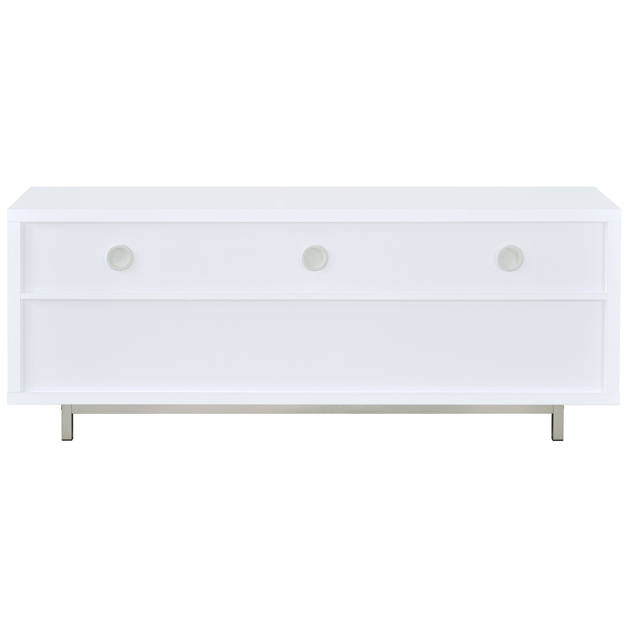 Casey 2-drawer Engineered Wood 60-inch TV Stand White — view 6
