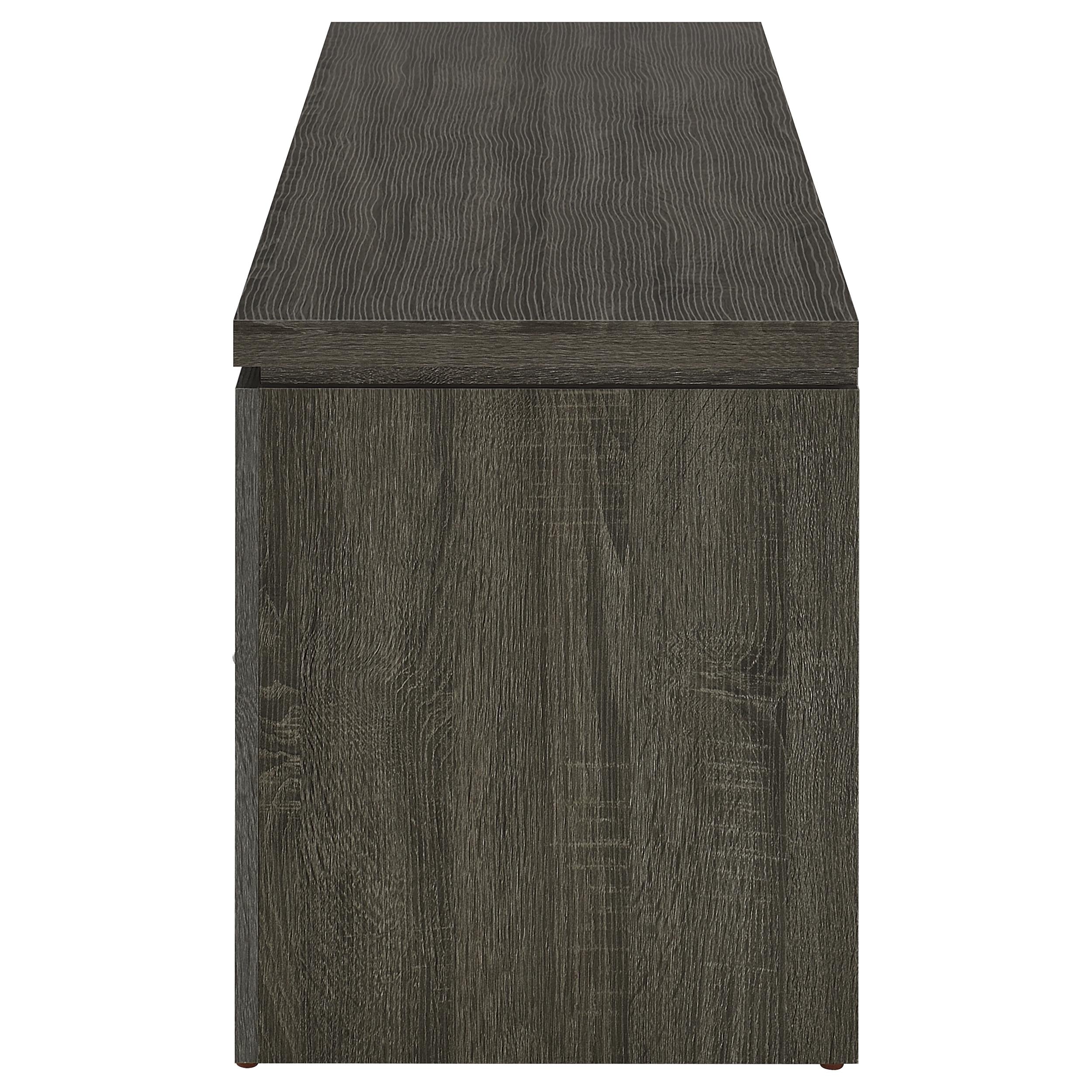 Elkton 2-drawer Engineered Wood 59-inch TV Stand Weathered Grey — view 5