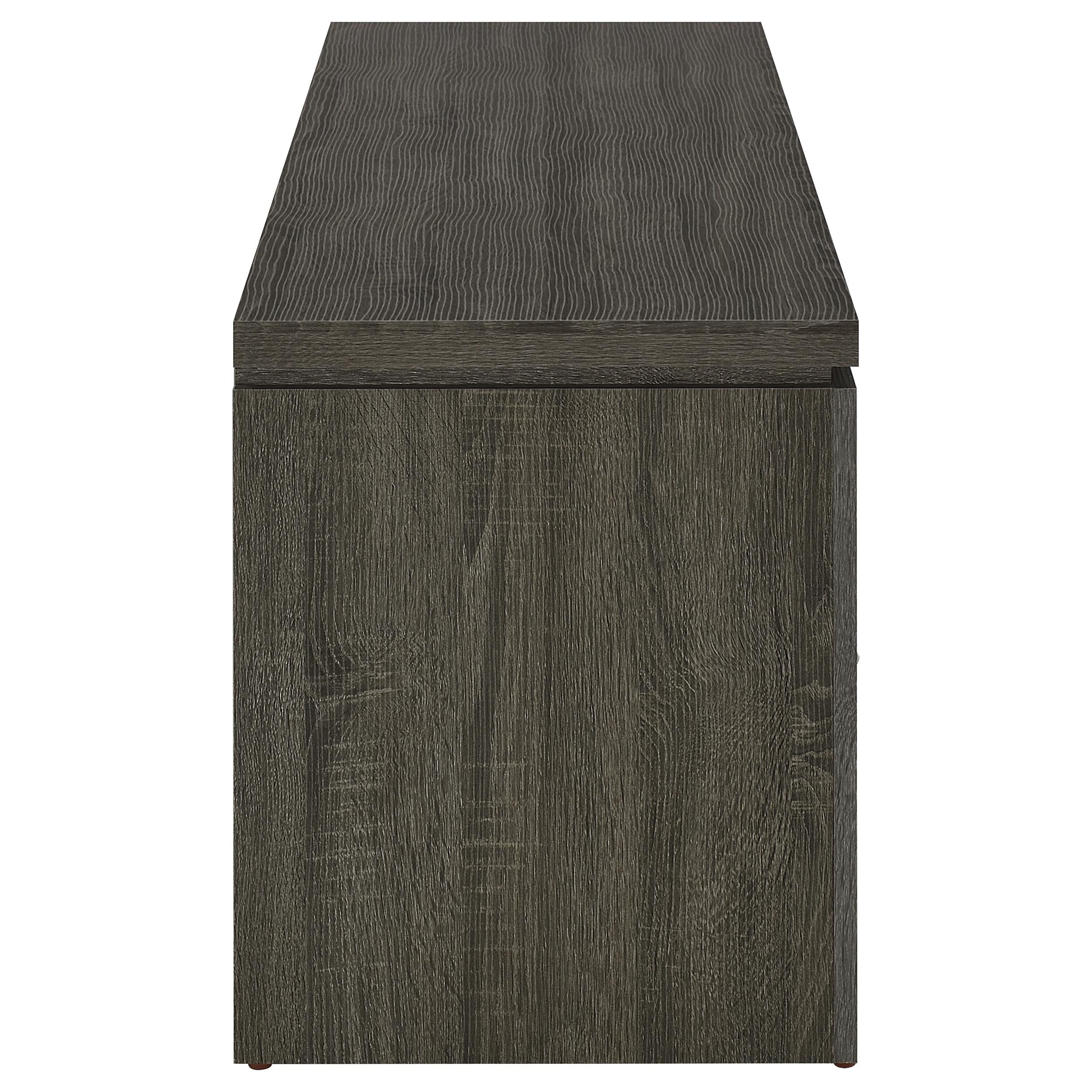 Elkton 2-drawer Engineered Wood 59-inch TV Stand Weathered Grey — view 8