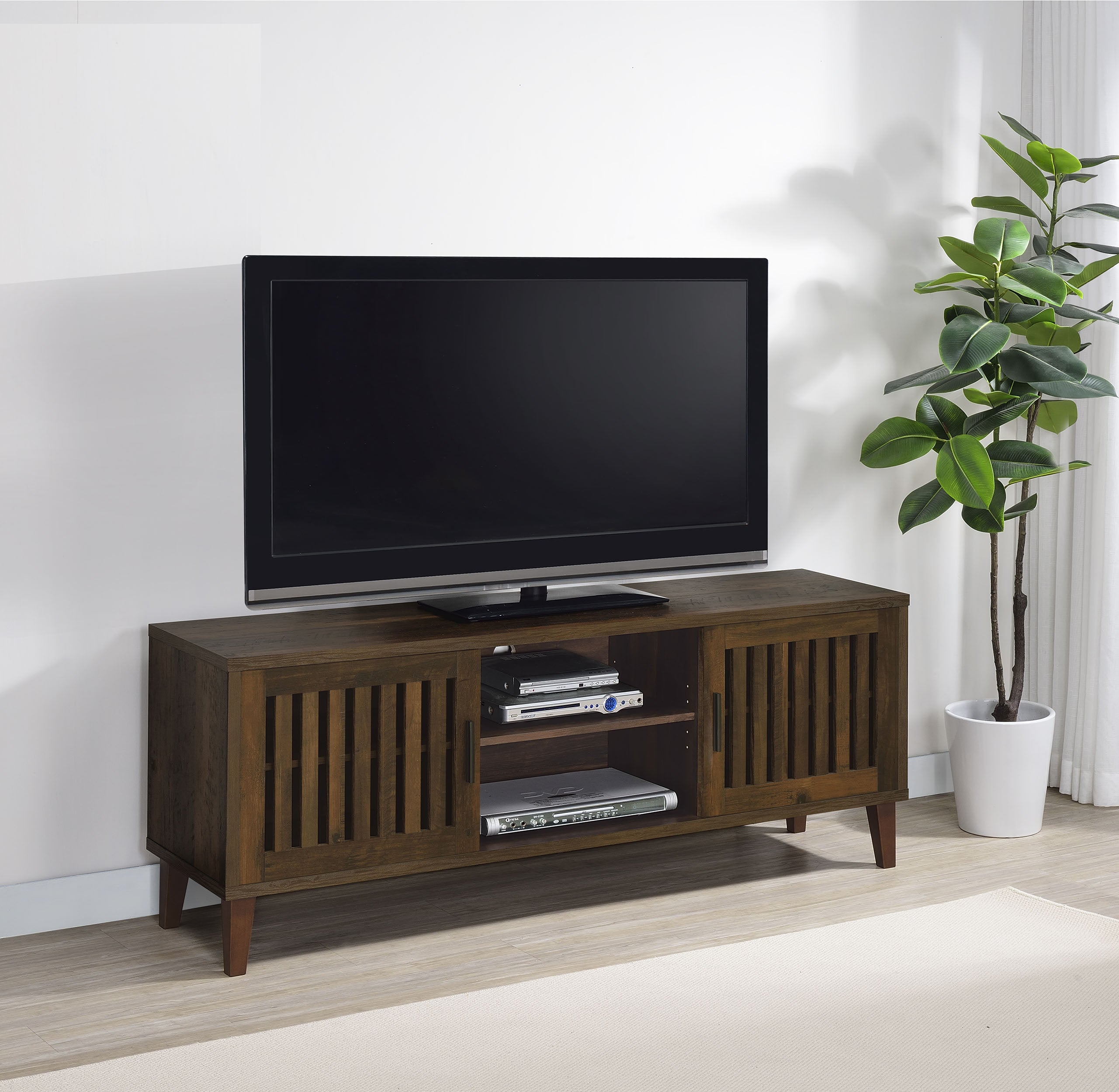 Sedona 2-door Engineered Wood 60-inch TV Stand Dark Pine — view 2