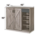 Toski - Shoe Cabinet - Rustic Gray Oak