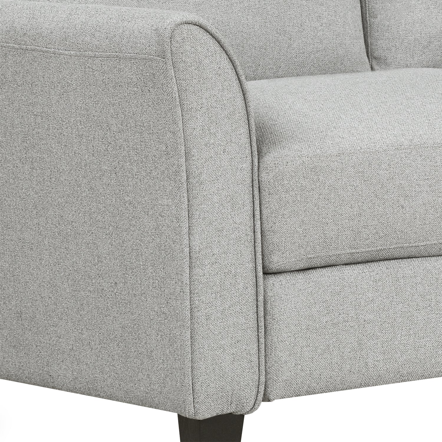 Living Room Furniture Loveseat Sofa and 3-seat  sofa (Light Gray) - Atlantic Fine Furniture Melbourne FL