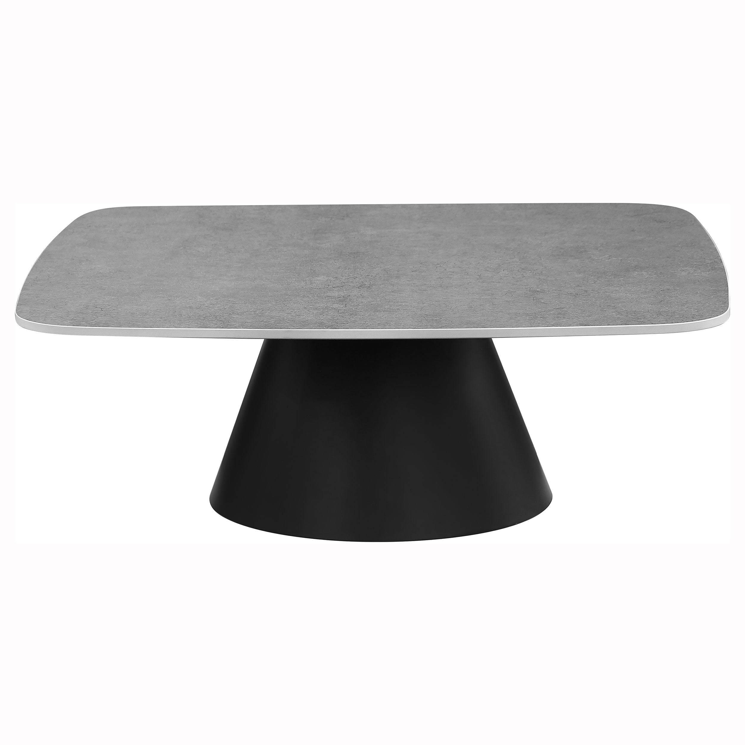 Eason 2-piece Cocktail Coffee Table Set Concrete and Black — view 4