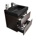 Alice - Bathroom Vanity Wall Mounted With Sink, Large Storage Floating Bathroom Vanity For Modern Bathroom, One-Piece Sink Basin Without Drain And Faucet