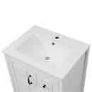 Retro Bathroom Vanity With Sink, Soft Closing Cabinet & Drawers