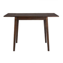 3 Piece Kitchen Dining Set With Drop Leaf Dining Table And 2 Dining Upholstered Chairs, Dining Room Set For Small Places - Brown