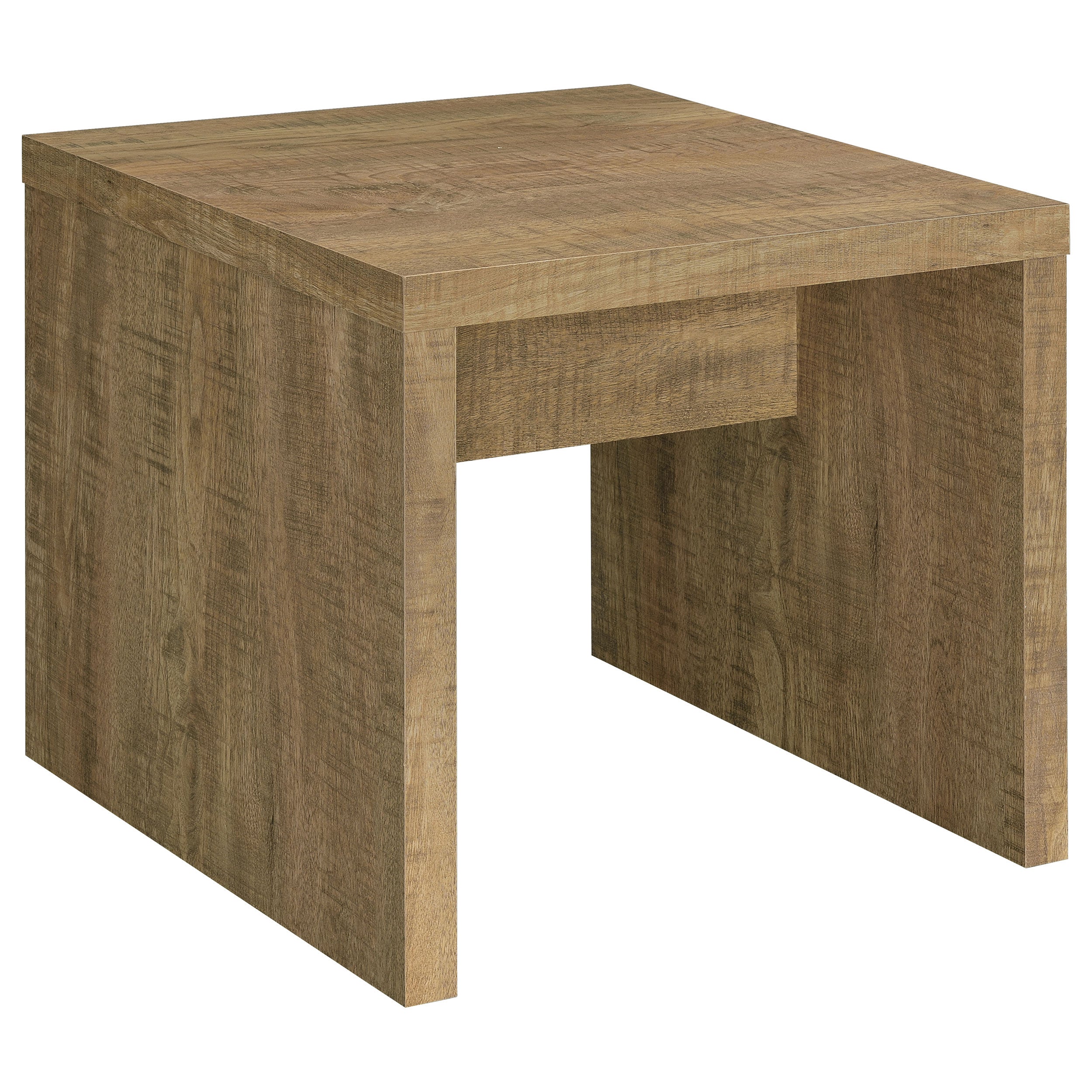 Lynette Square Engineered Wood End Table Mango — view 1