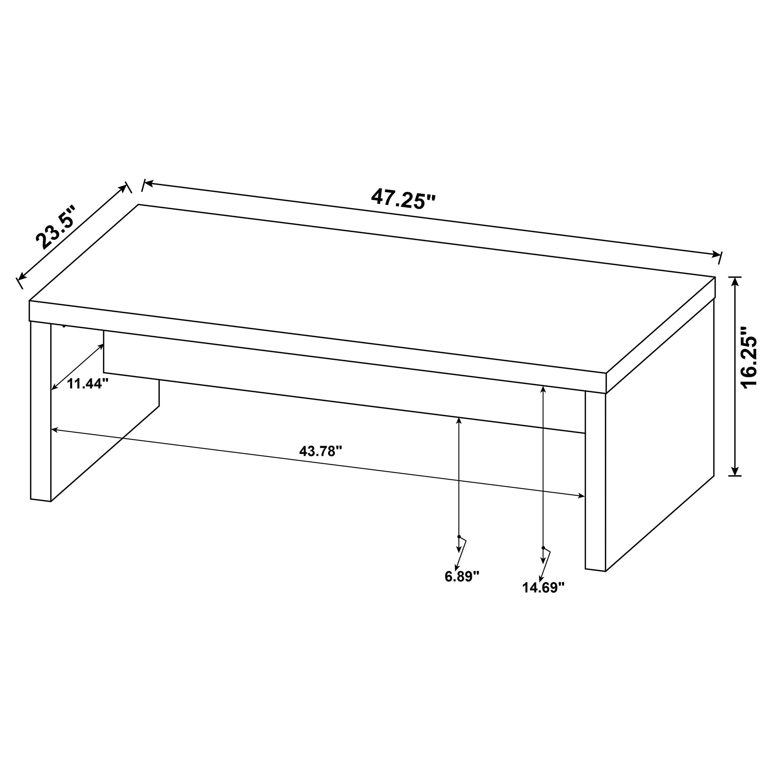 Lynette 2-piece Rectangular Coffee and End Table Set Mango — view 11