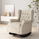 Sheila - Contemporary Fabric Tufted Wingback Rocking Chair