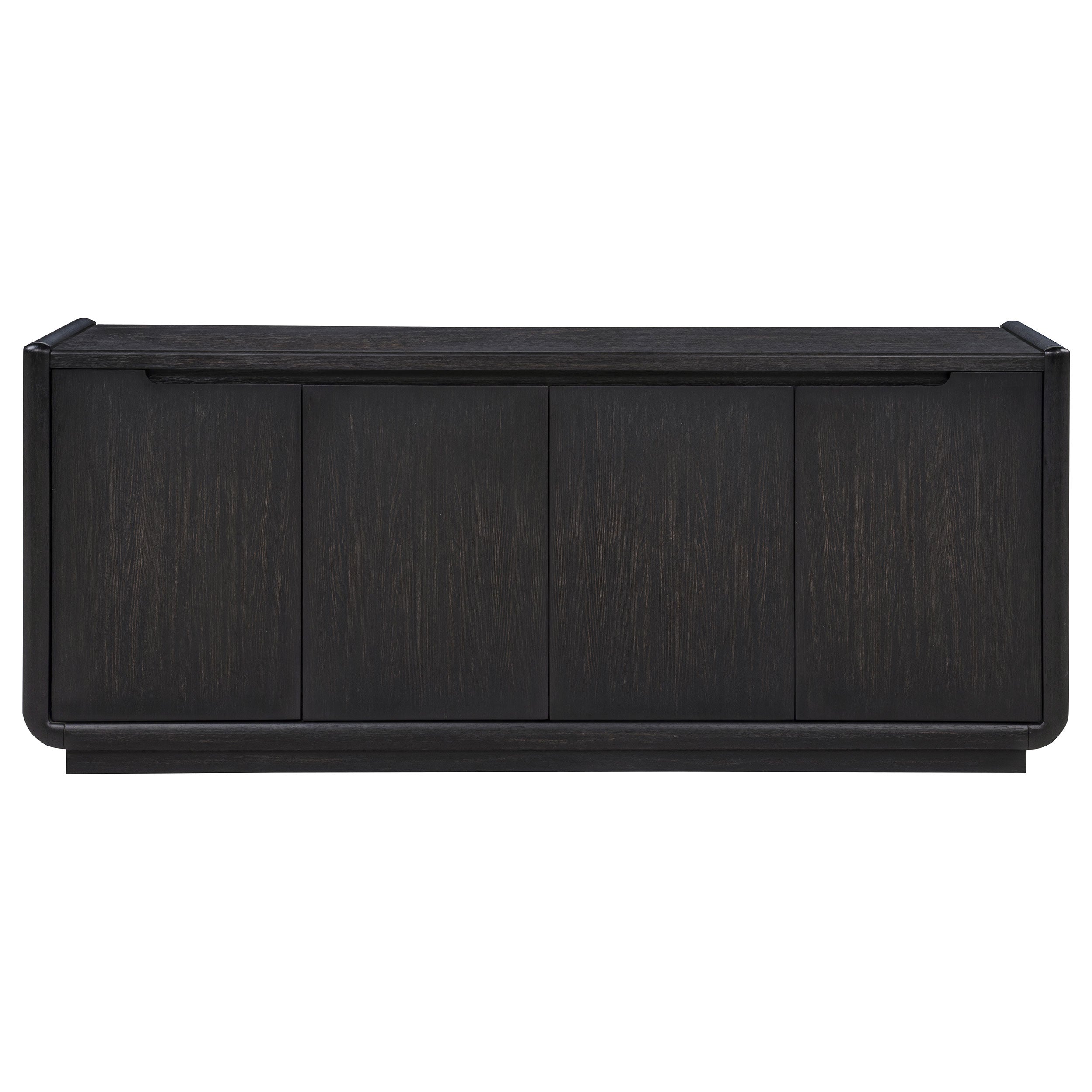 Leandro 72-inch 4-door TV Stand Media Console Burnished Black — view 3