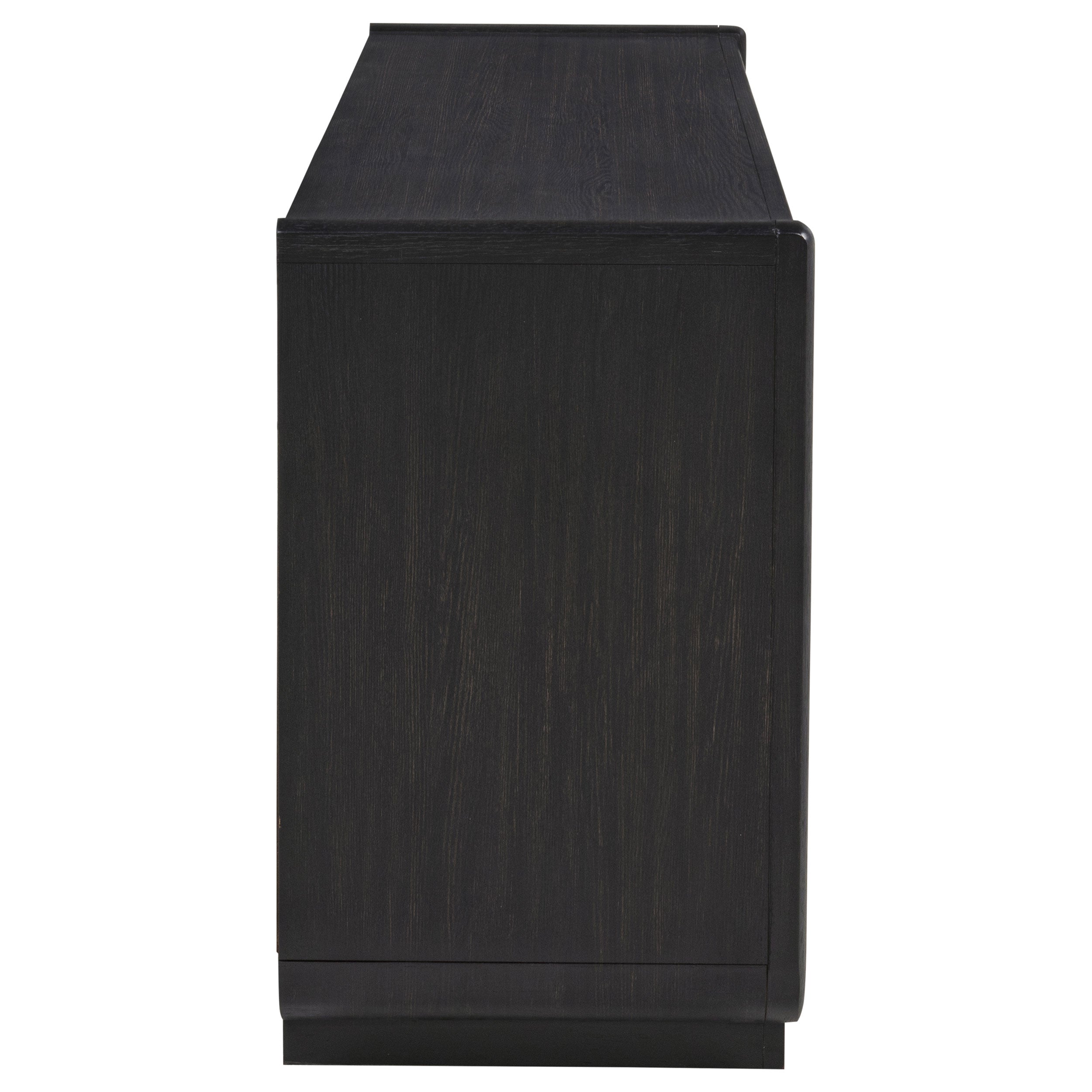 Leandro 72-inch 4-door TV Stand Media Console Burnished Black — view 10