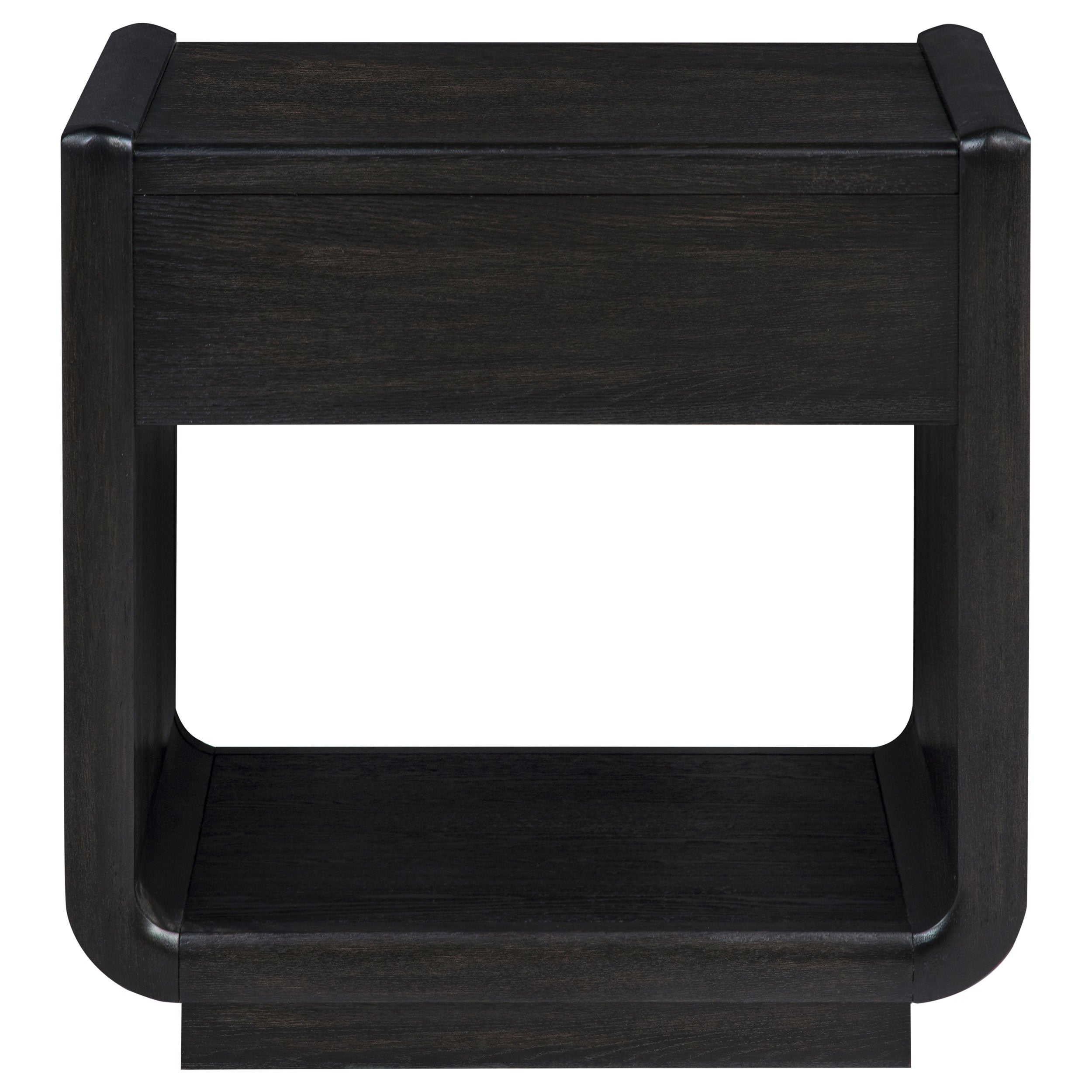 Leandro 1-drawer Wood Occasional Side End Table Burnished Black — view 8