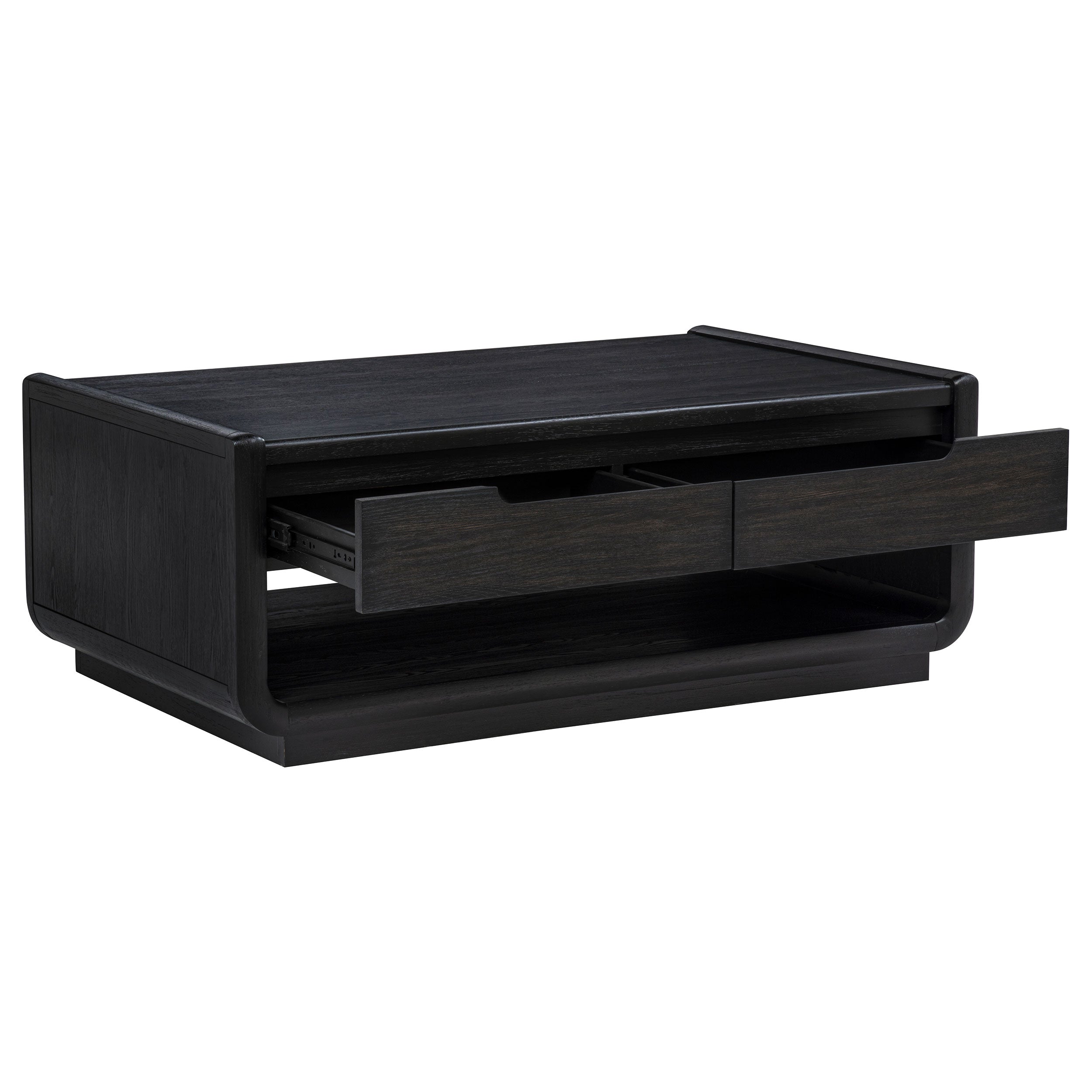 Leandro 2-piece Wood Coffee and End Table Set Burnished Black — view 9