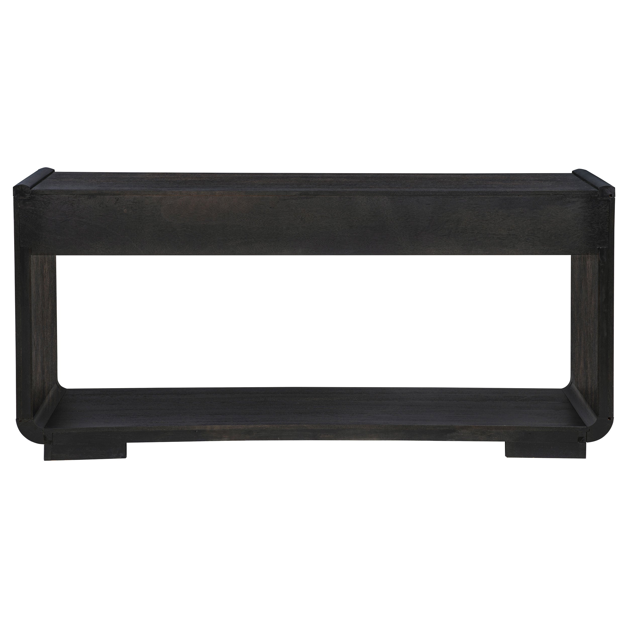Leandro 2-drawer Entryway Sofa Console Table Burnished Black — view 8