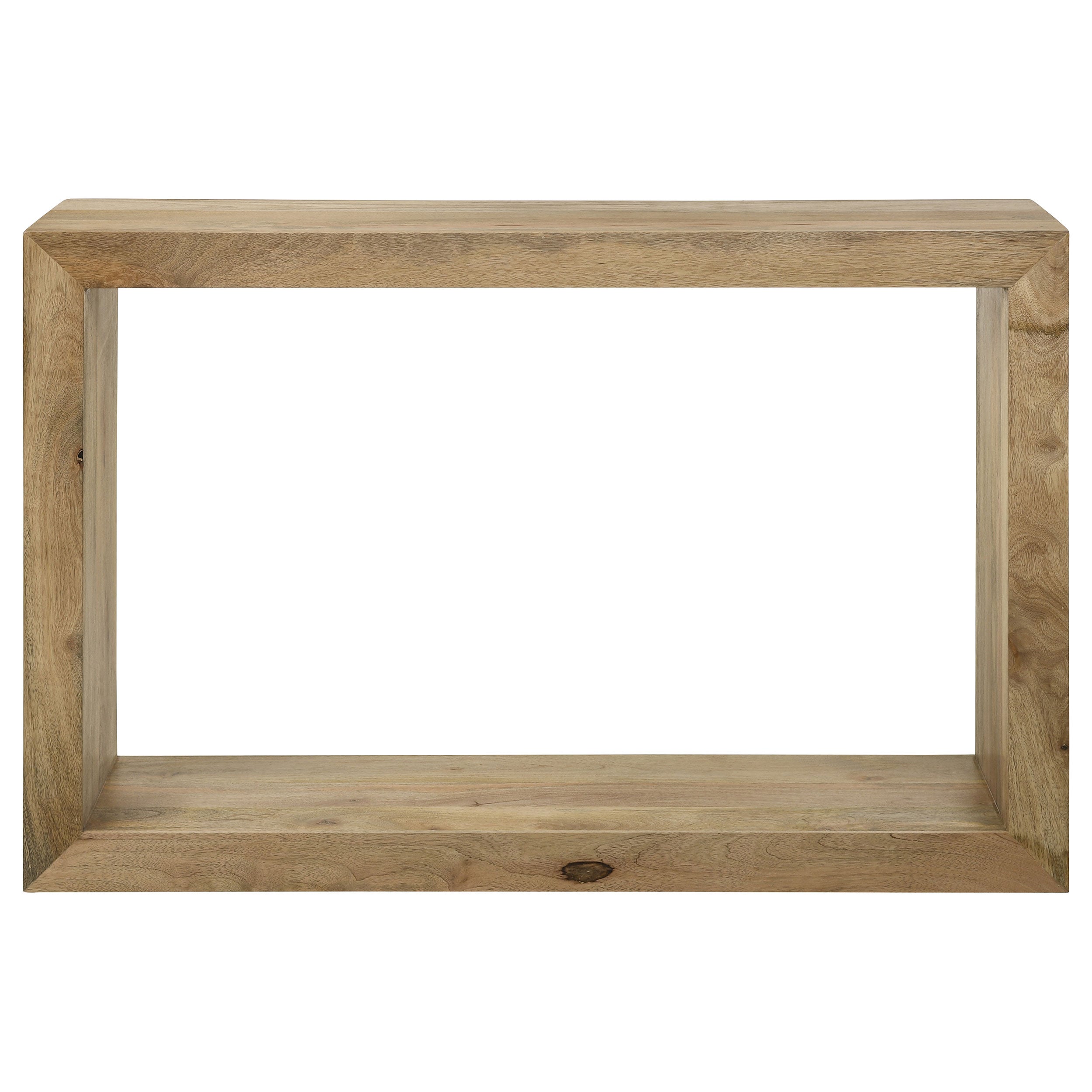 Benton Rectangular Solid Wood Sofa Console Table Natural — view 3