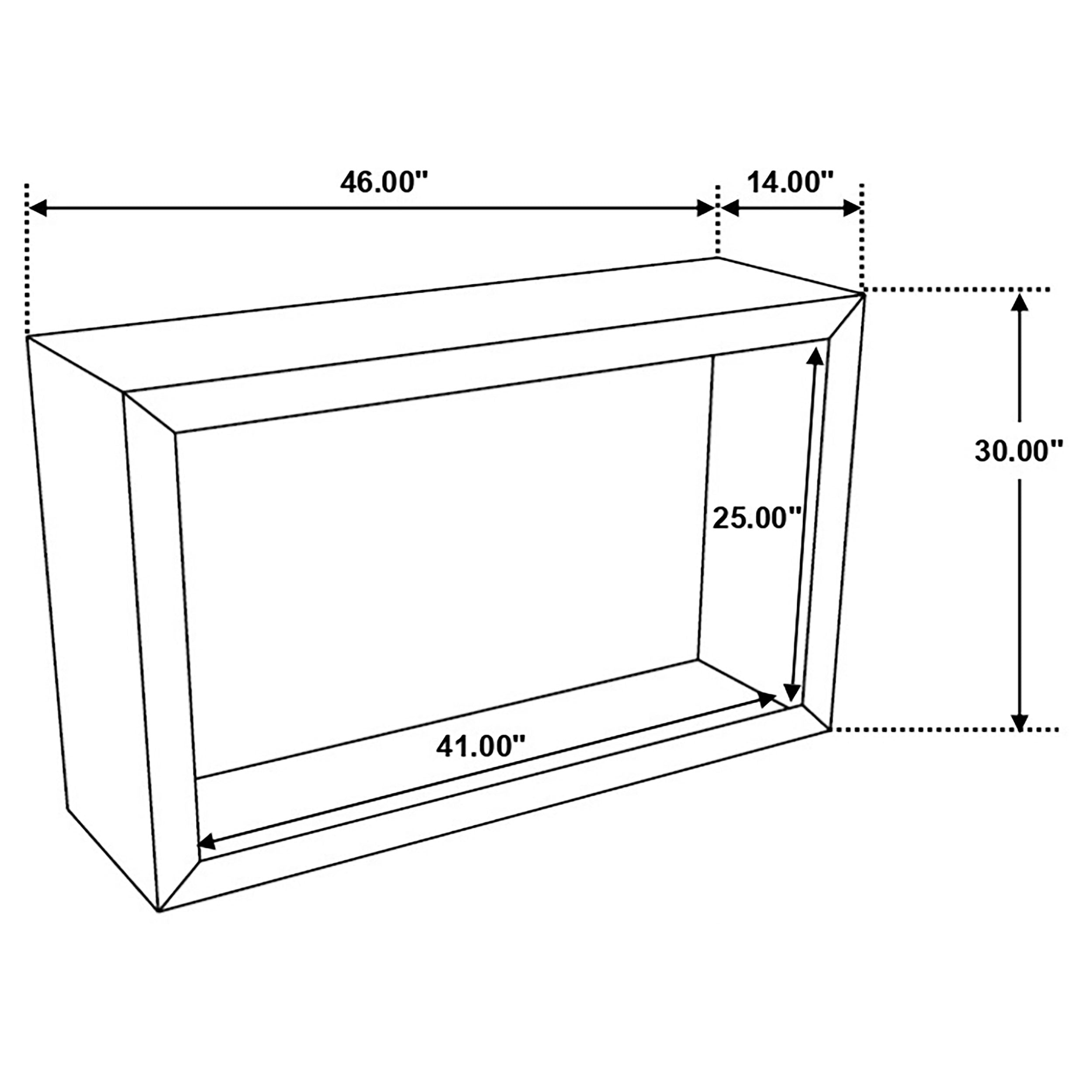 Benton Rectangular Solid Wood Sofa Console Table Natural — view 7