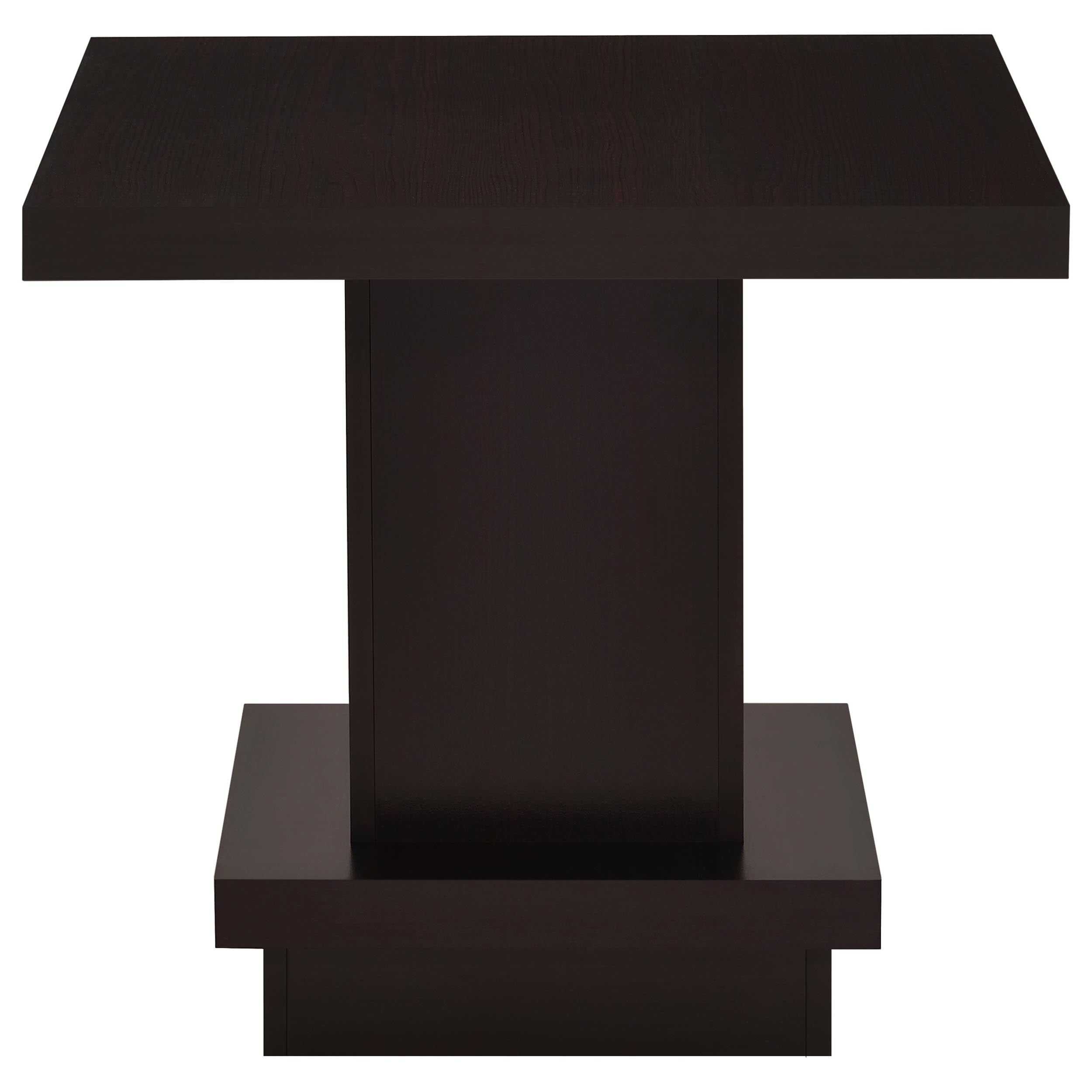Reston 3-piece Square Coffee and End Table Set Cappuccino — view 4