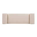 Kathy - Roll Arm Entryway Accent Bench - Sky Neutral Beige