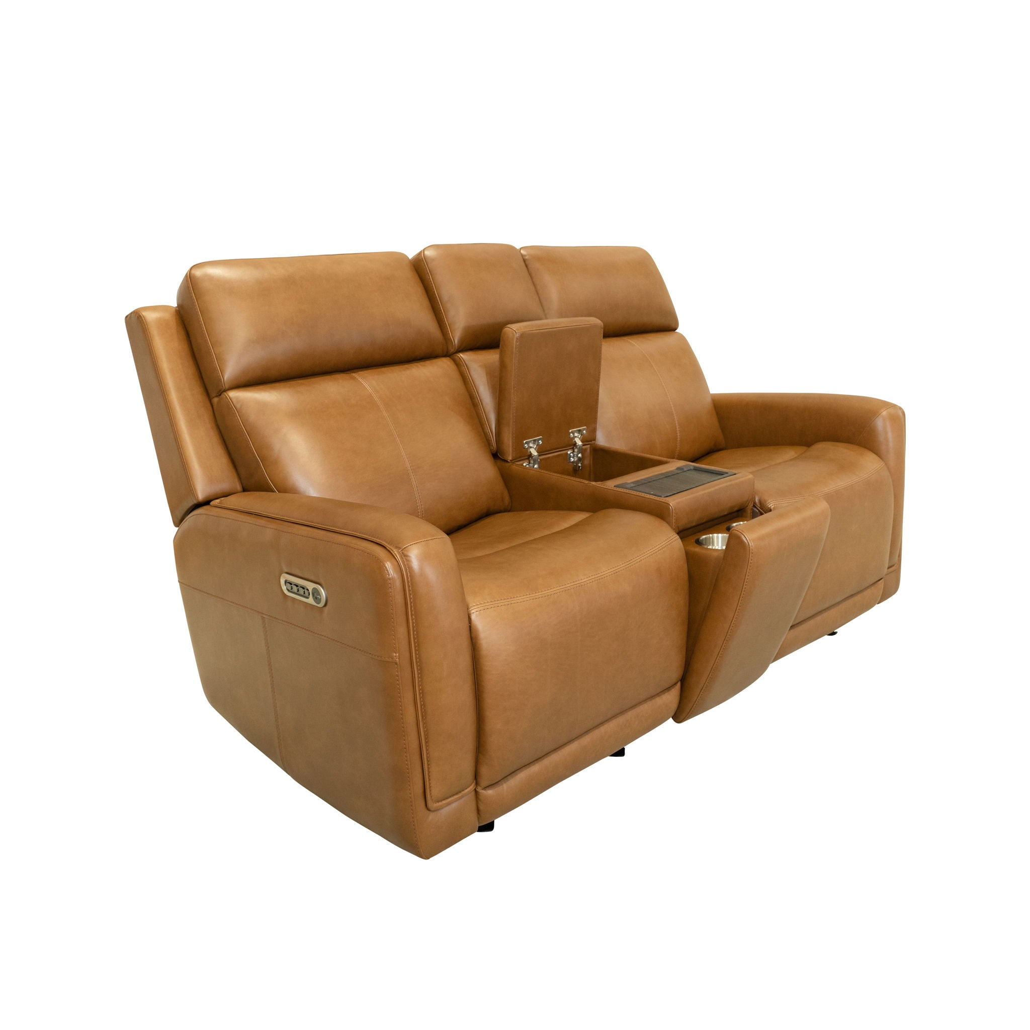 Alister - Power Gliding Loveseat With Console, Power Headrests & Lumbar