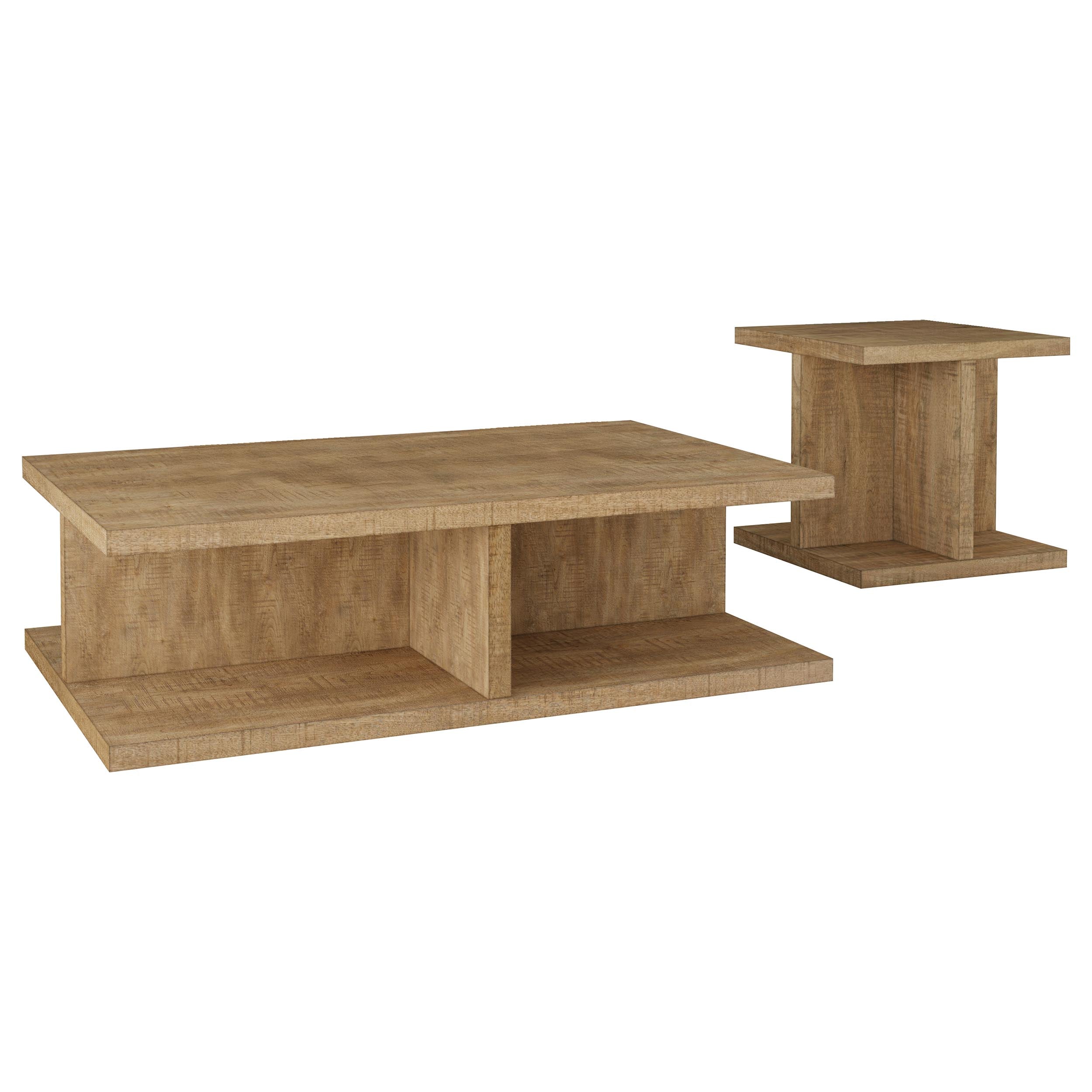 Cortona 2-piece Coffee and End Table Set Mango — view 2
